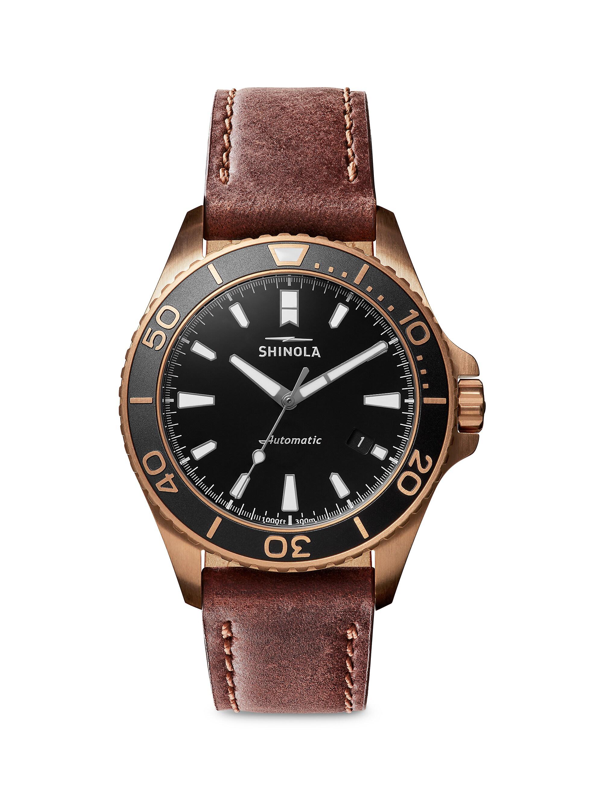 Shinola Men's The  Bronze Monster Automatic Watch - Brown