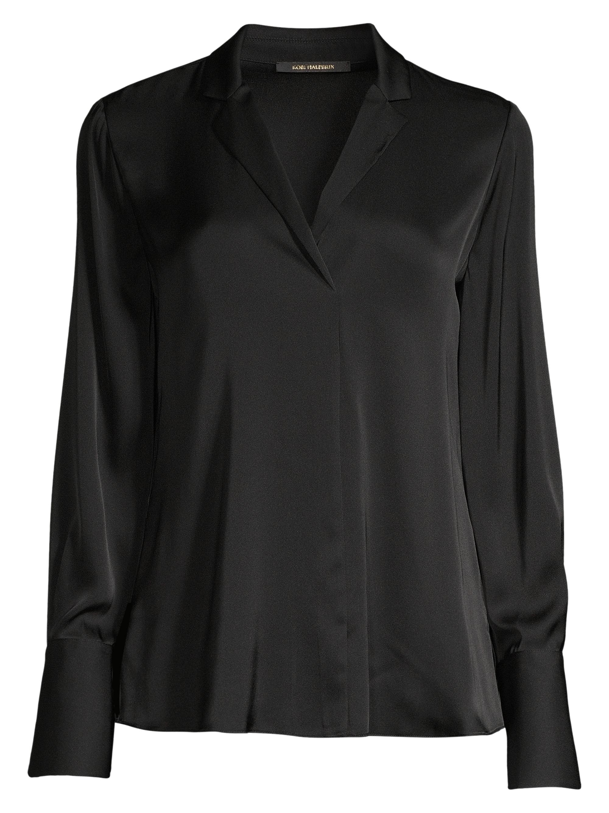 Kobi Halperin Women's Rebekah Stretch-Silk Blouse - Black
