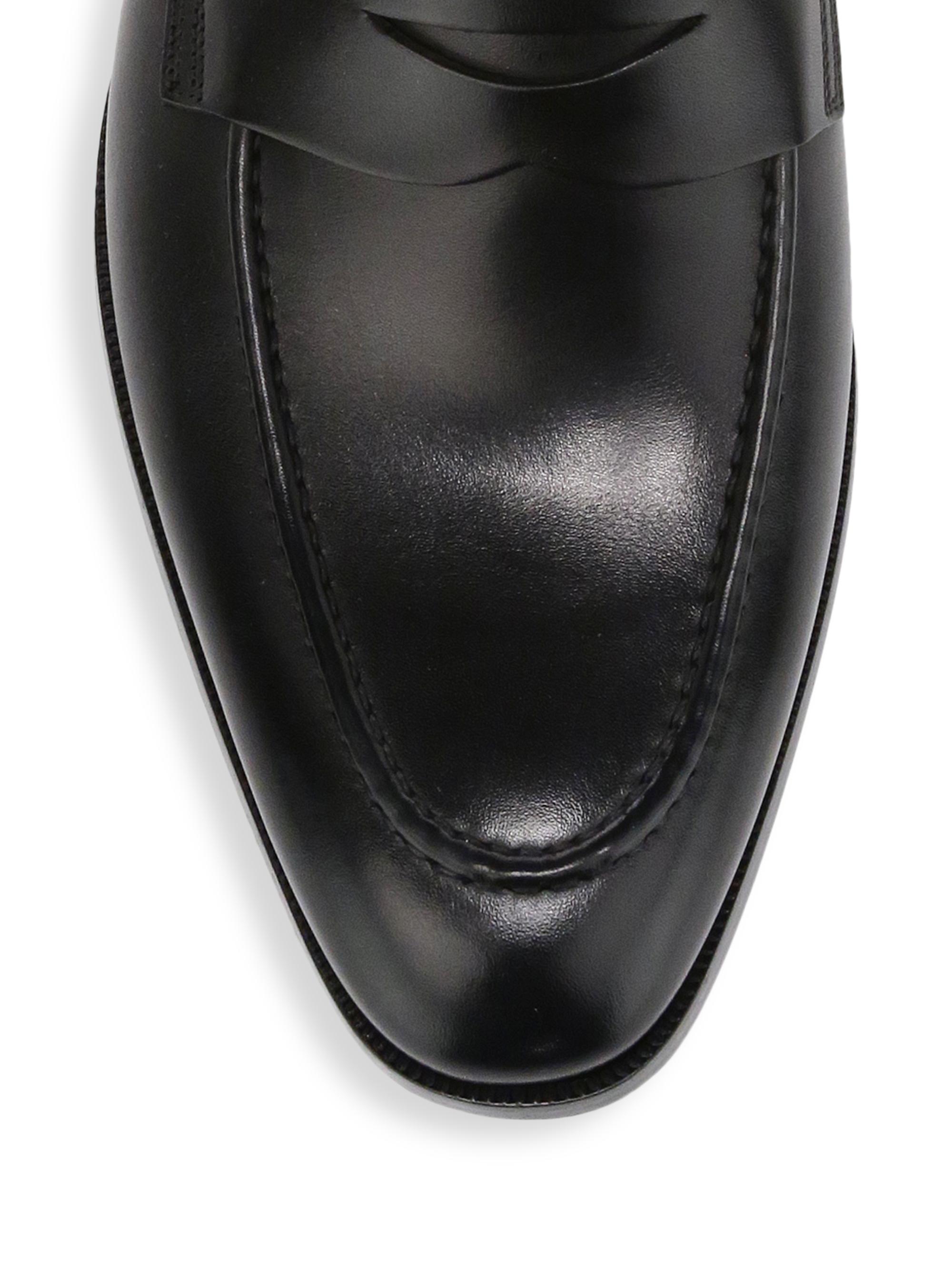 To Boot New York Tesoro Leather Penny Loafers | Saks Fifth  display picture 1