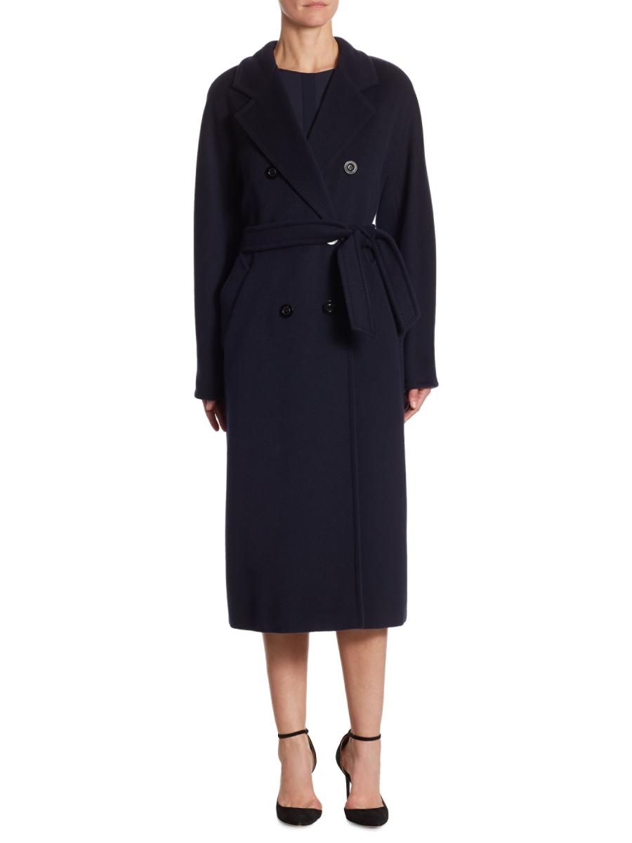 Max Mara 101801 Icon Madame Wool & Cashmere Double-Breasted