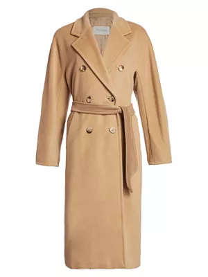 Shop Max Mara 101801 Icon Madame Wool u0026 Cashmere Double-Breasted Coat |  Saks Fifth Avenue