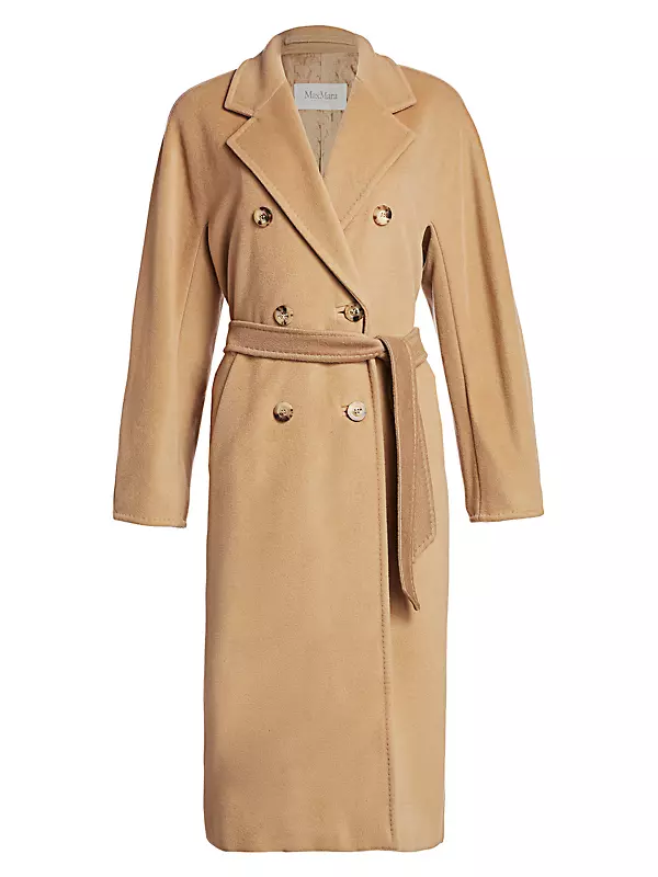Shop Max Mara 101801 Icon Madame Wool & Cashmere Double-Breasted Coat