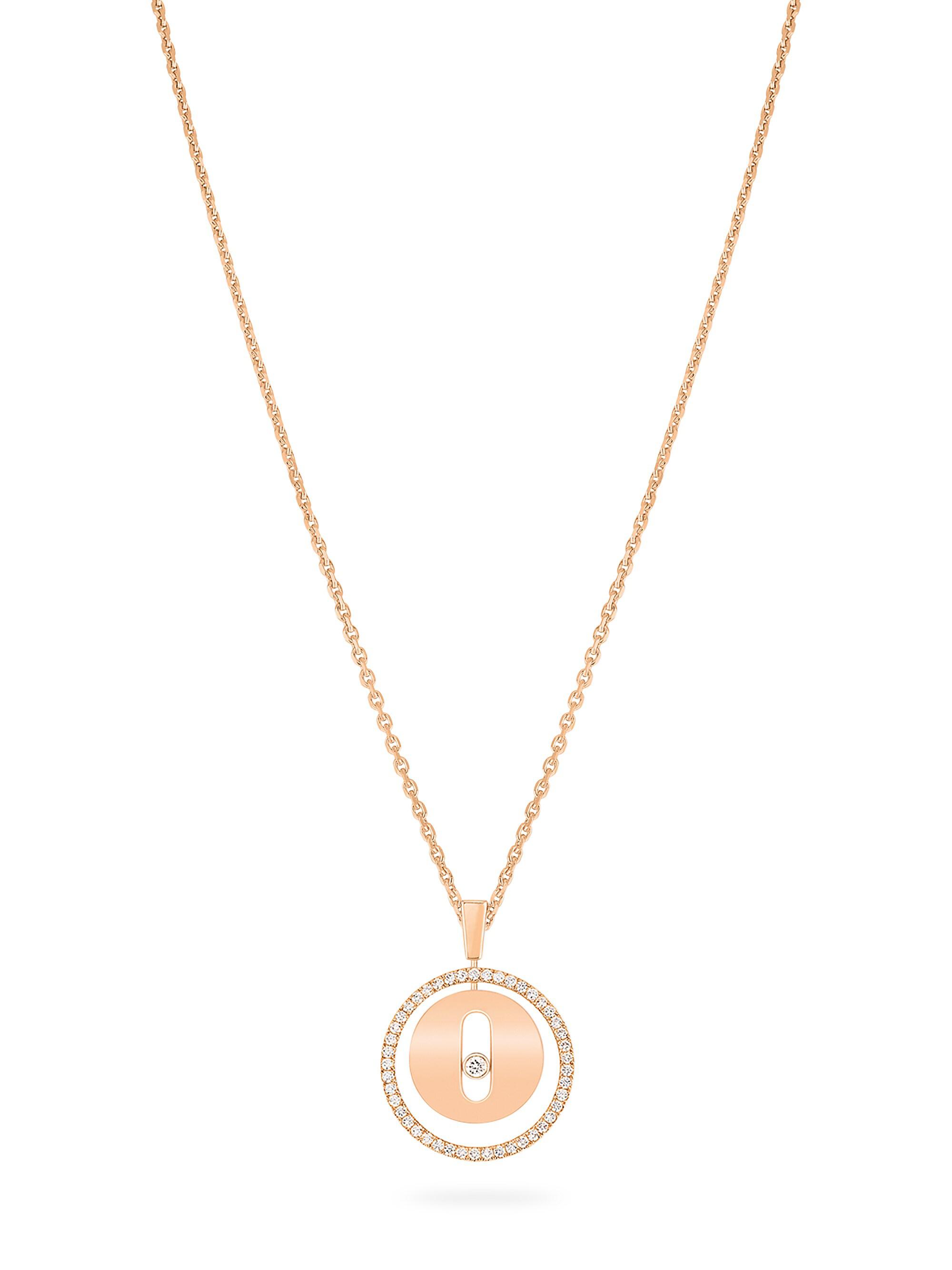Messika Women's Lucky Move PM 18K Rose Gold & Diamond Pendant Necklace - Rose Gold