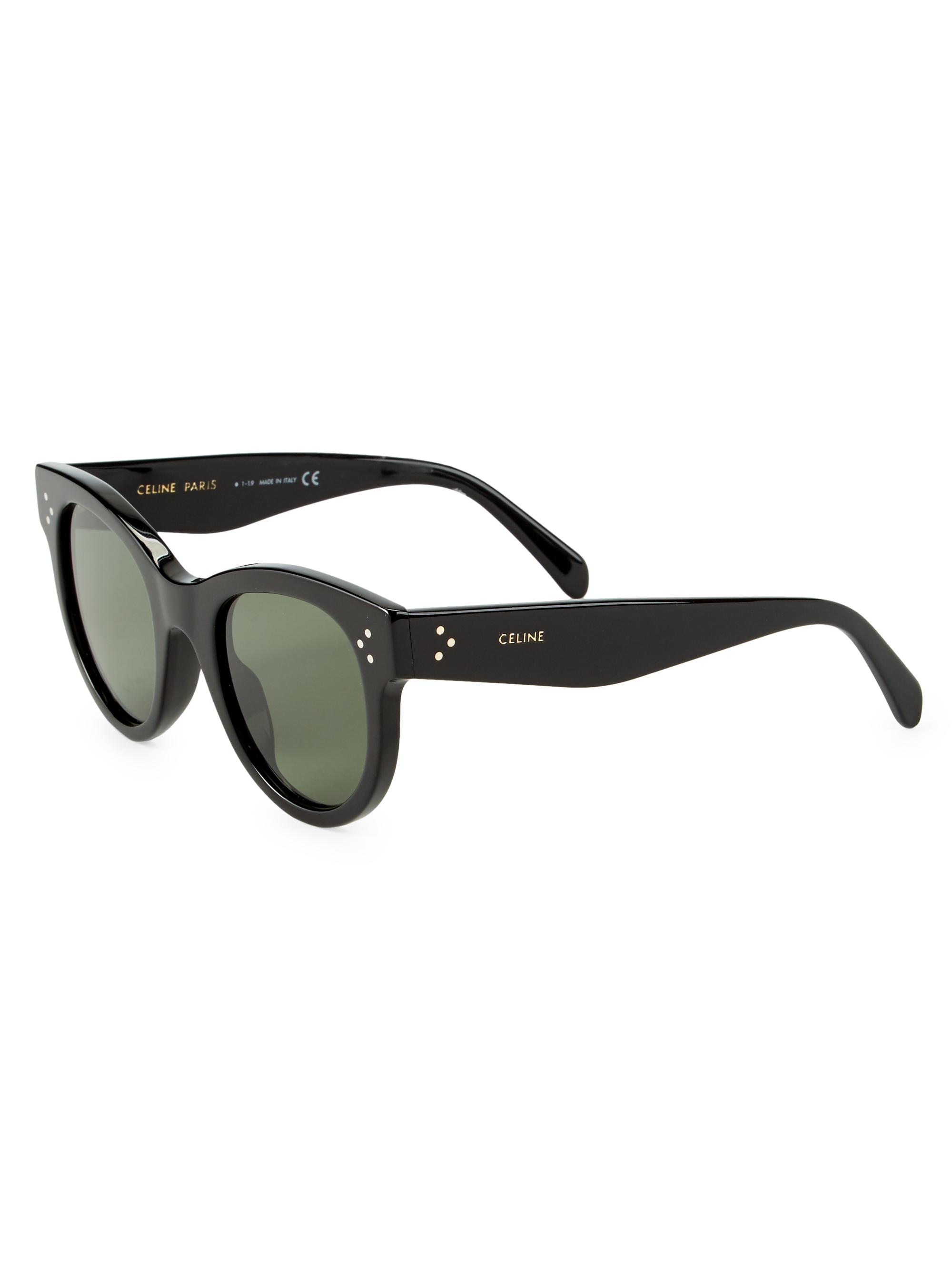 CELINE 49MM Round Cat-Eye Sunglasses | Saks Fifth Avenue