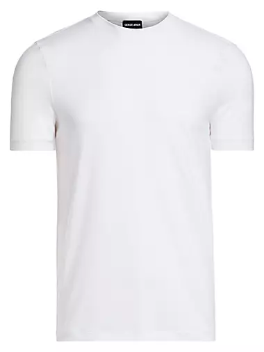 Giorgio Armani Outlet: t-shirt for man - White  Giorgio Armani t-shirt  3HSM72SJTKZ online at