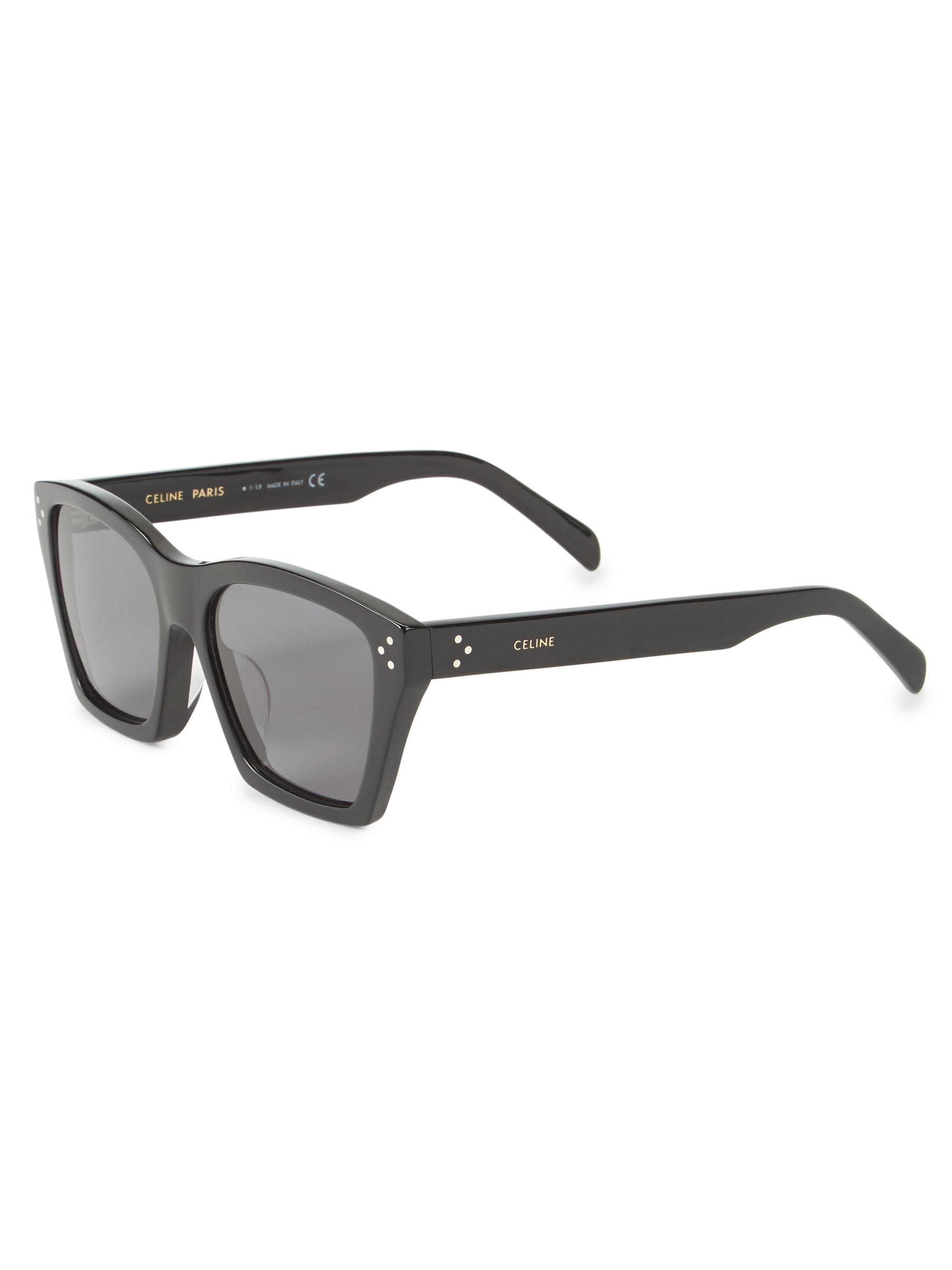 CELINE Women's 56MM Square Sunglasses - Black