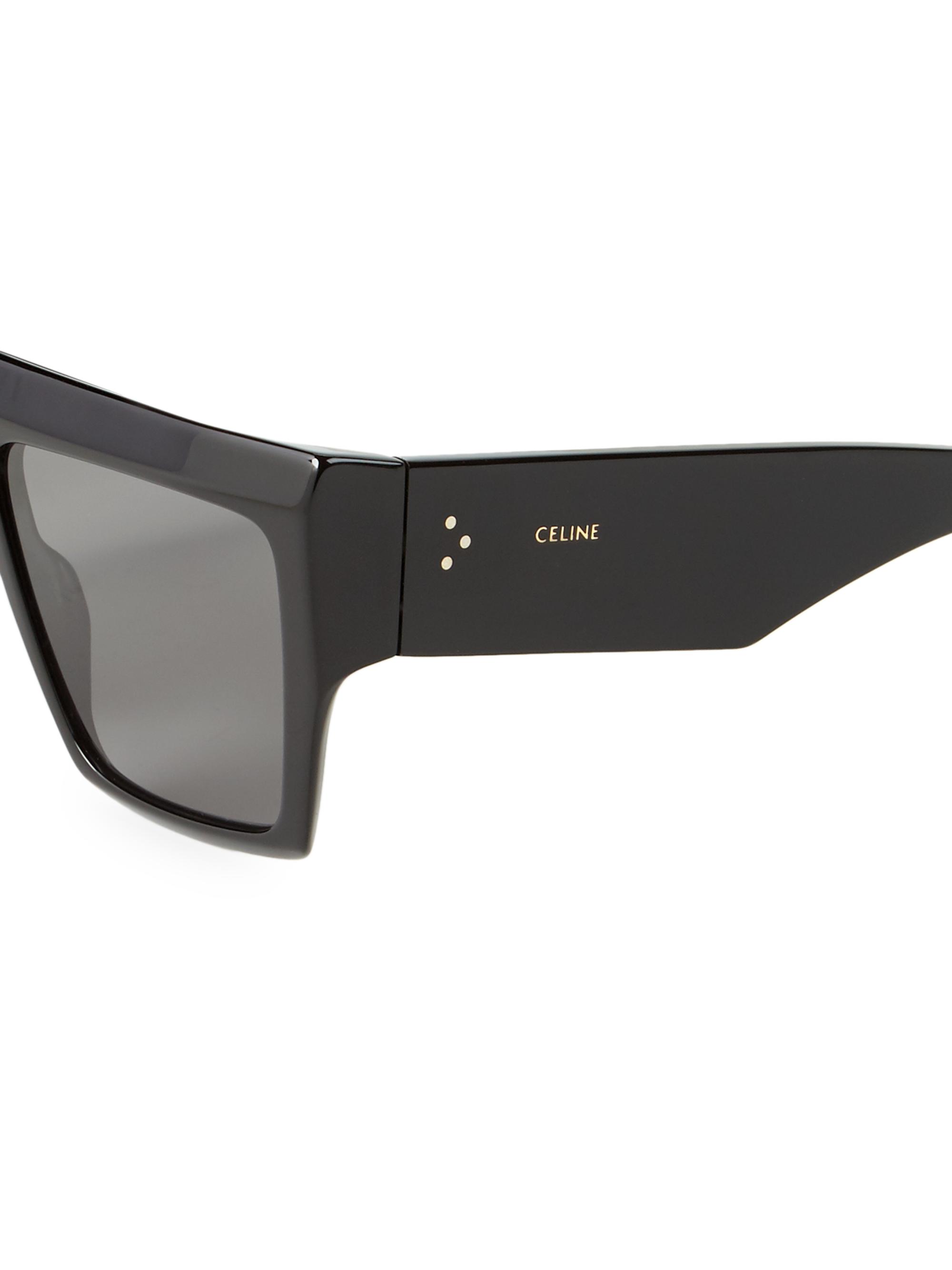 CELINE 60MM Flat-Top Square Sunglasses | Saks Fifth Avenue