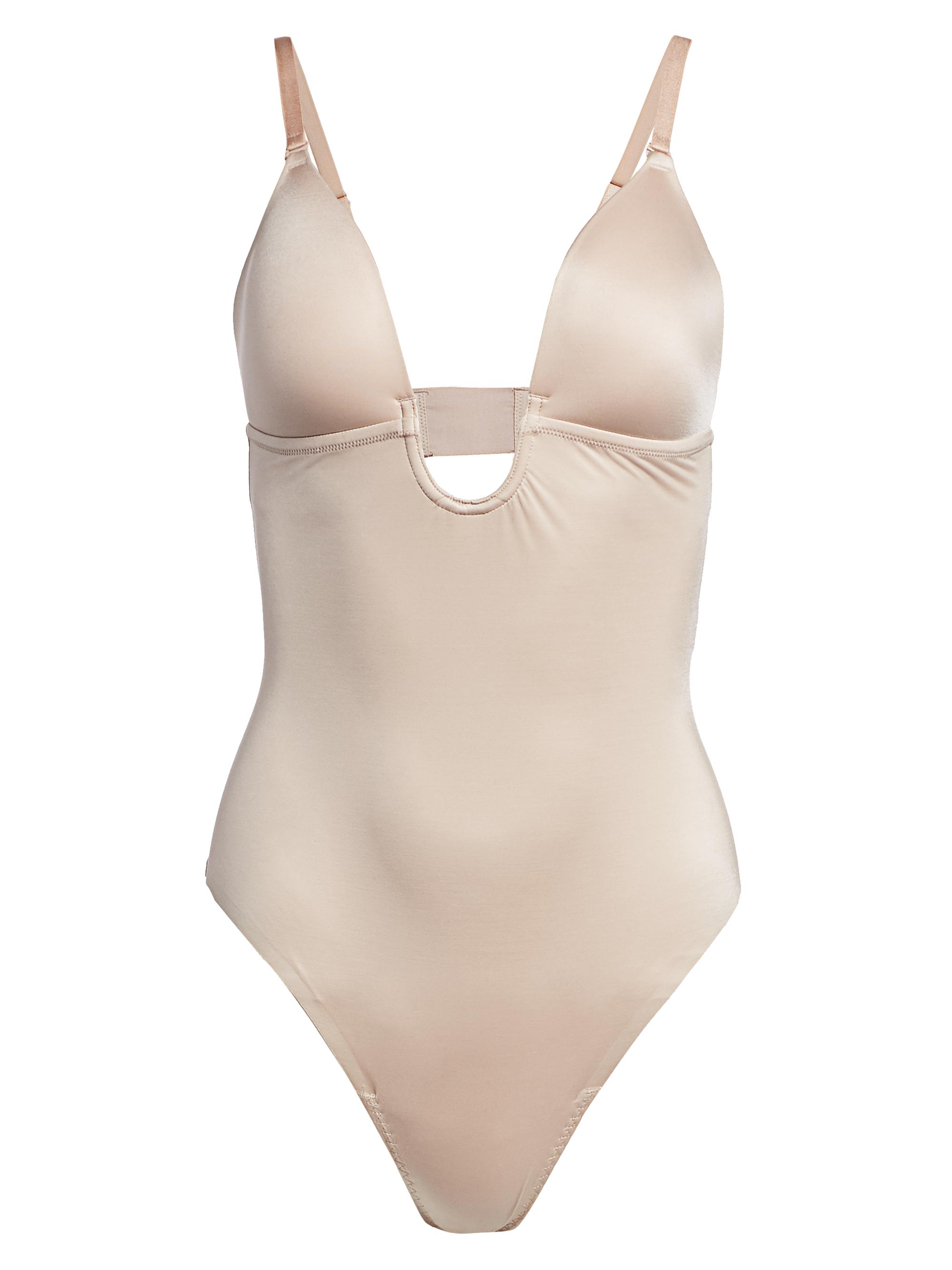 Spanx Women's Suit Your Fancy Plunge Bodysuit - Champagne