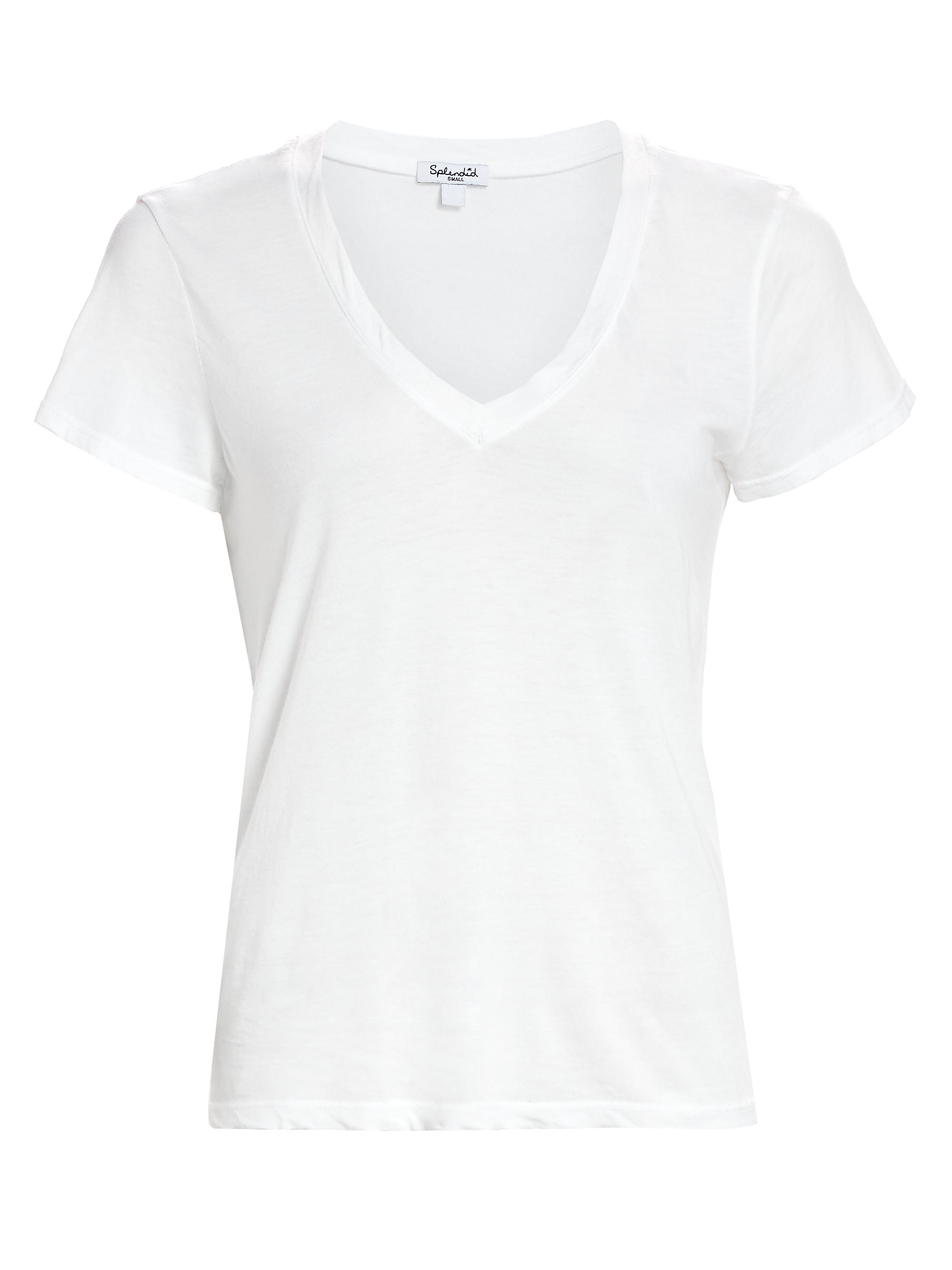 Splendid Women's Kate V-Neck Tee - White
