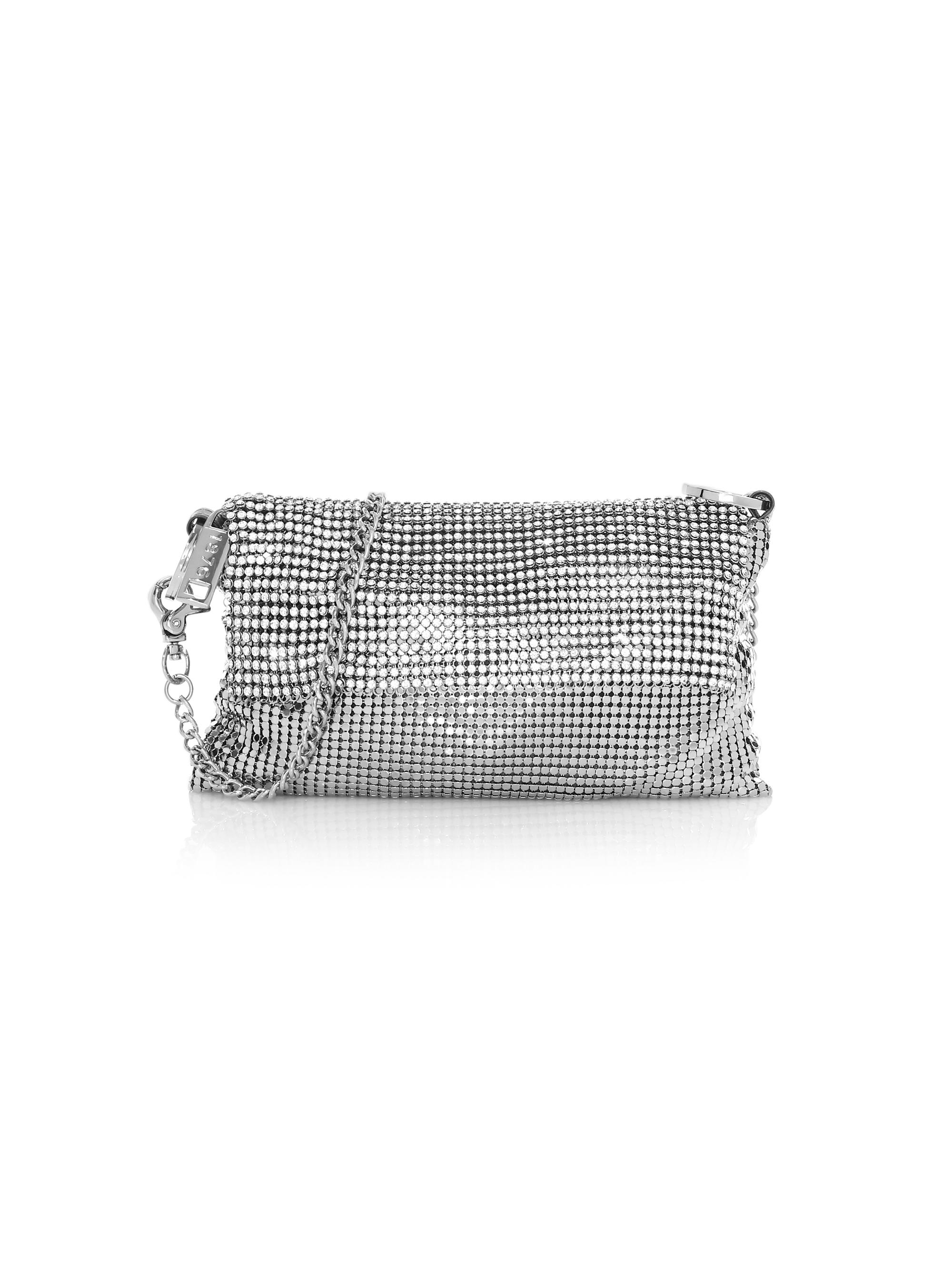 Whiting & Davis Women's Saint Crystal Crossbody Bag - Pewter