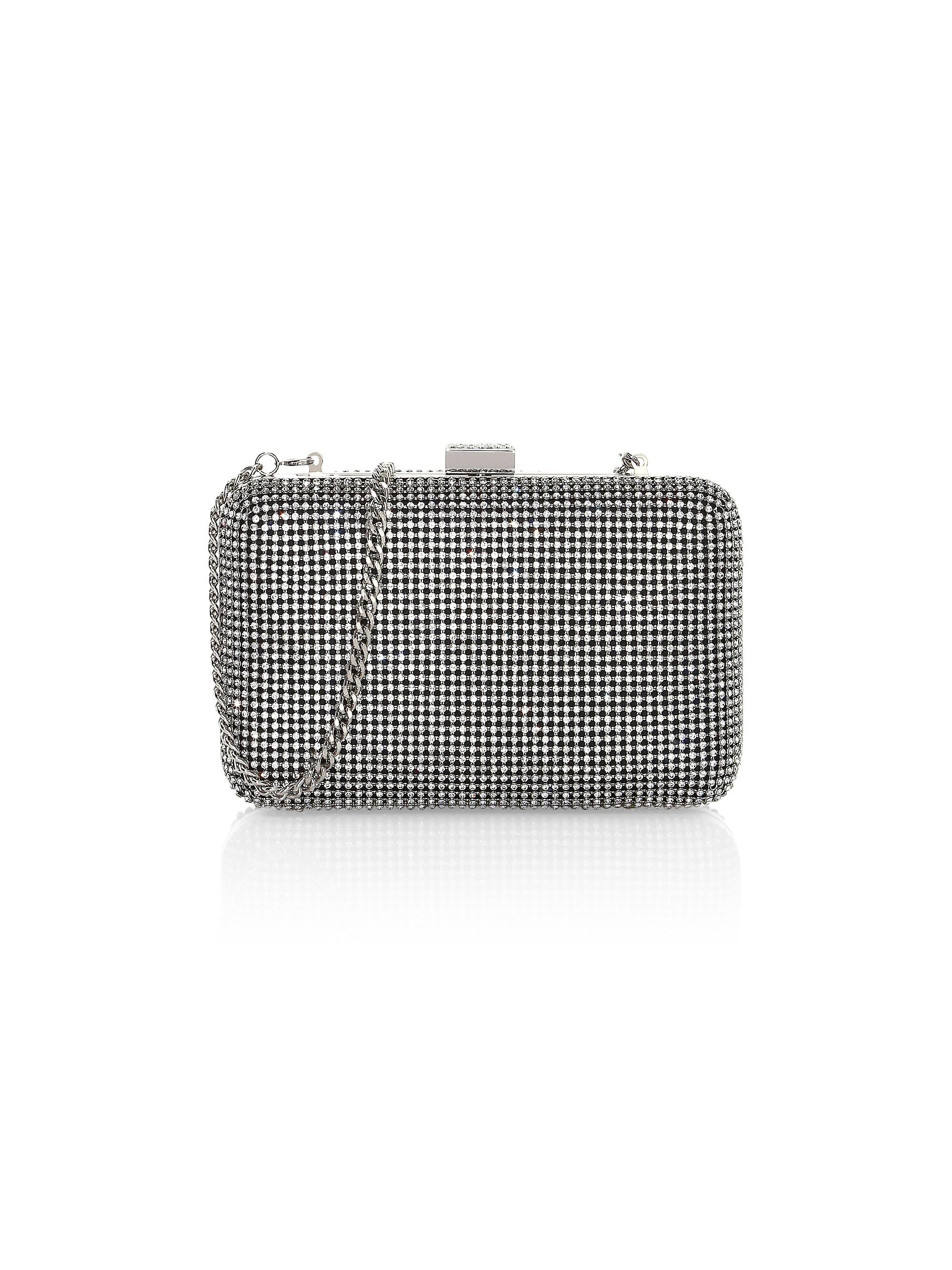 Whiting & Davis Women's Yves Crystal Minaudière - Silver