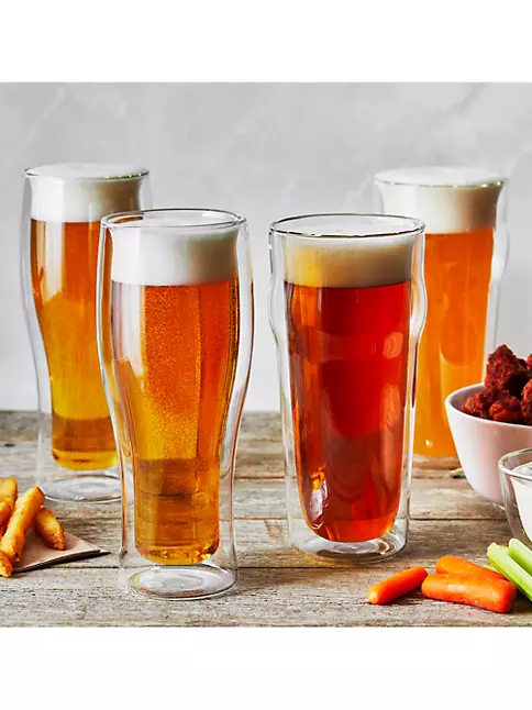 Zwilling Sorrento 4-pc Double-Wall Pint & Pilsner Glass Set