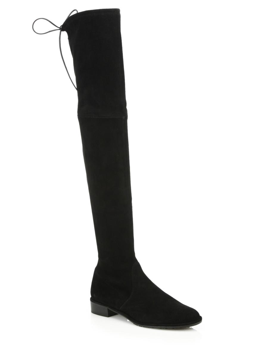 Stuart Weitzman Lowland Suede Thigh-High Boots | Saks Fifth Avenue