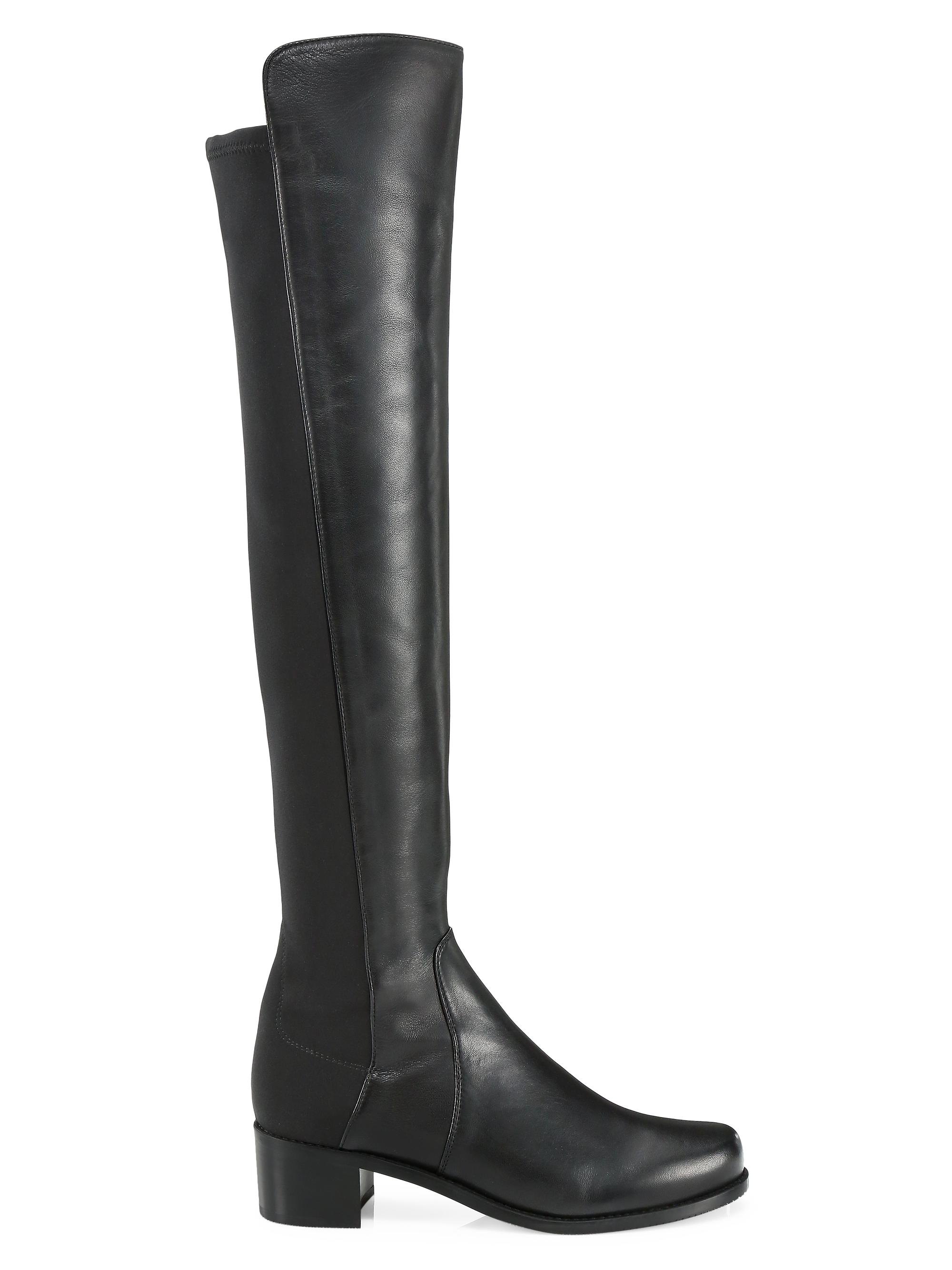Stuart Weitzman Reserve Bold Leather Over-The-Knee Boots | Saks