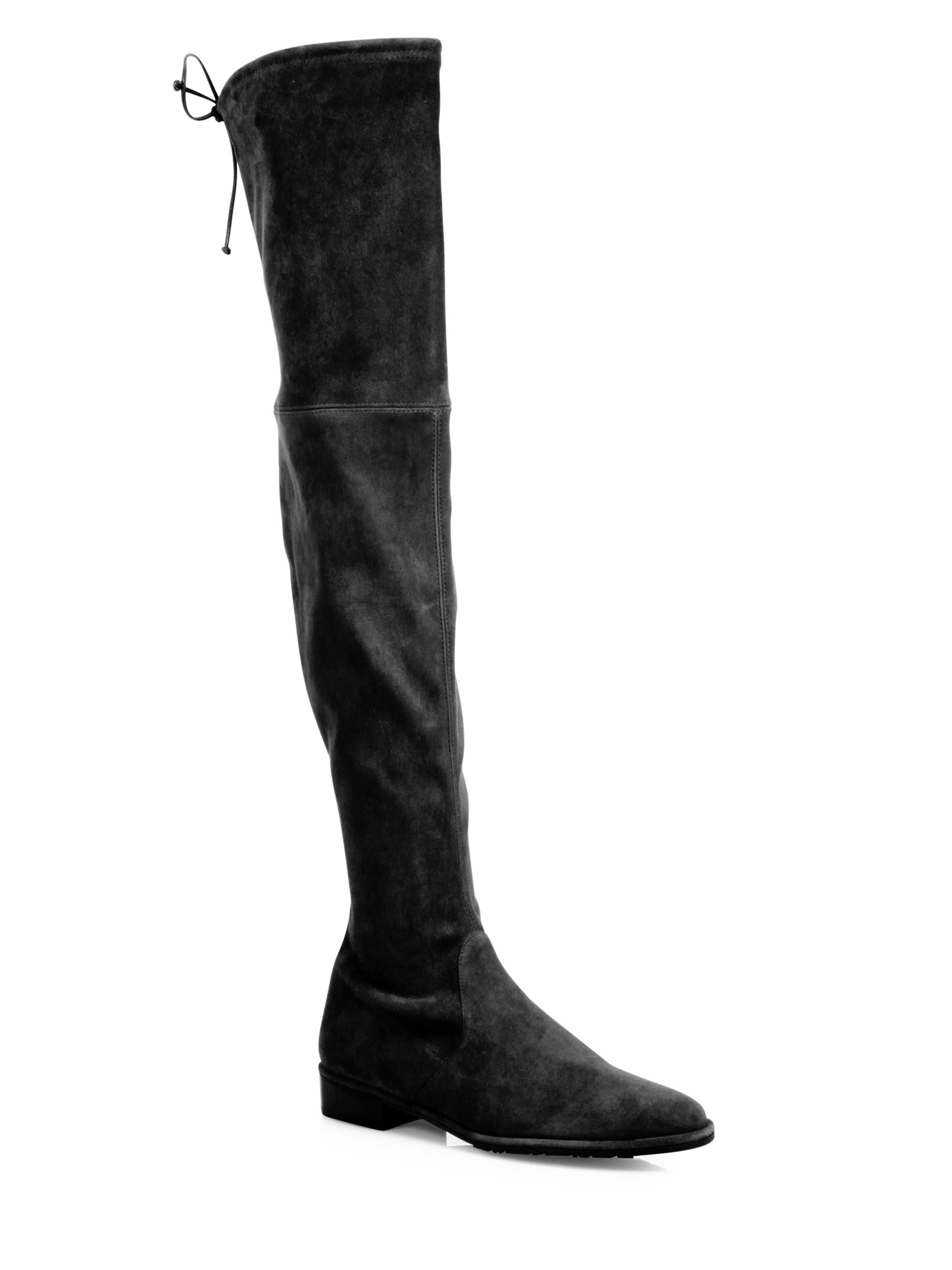 Stuart Weitzman Lowland Over-The-Knee Suede Boots Saks Fifth