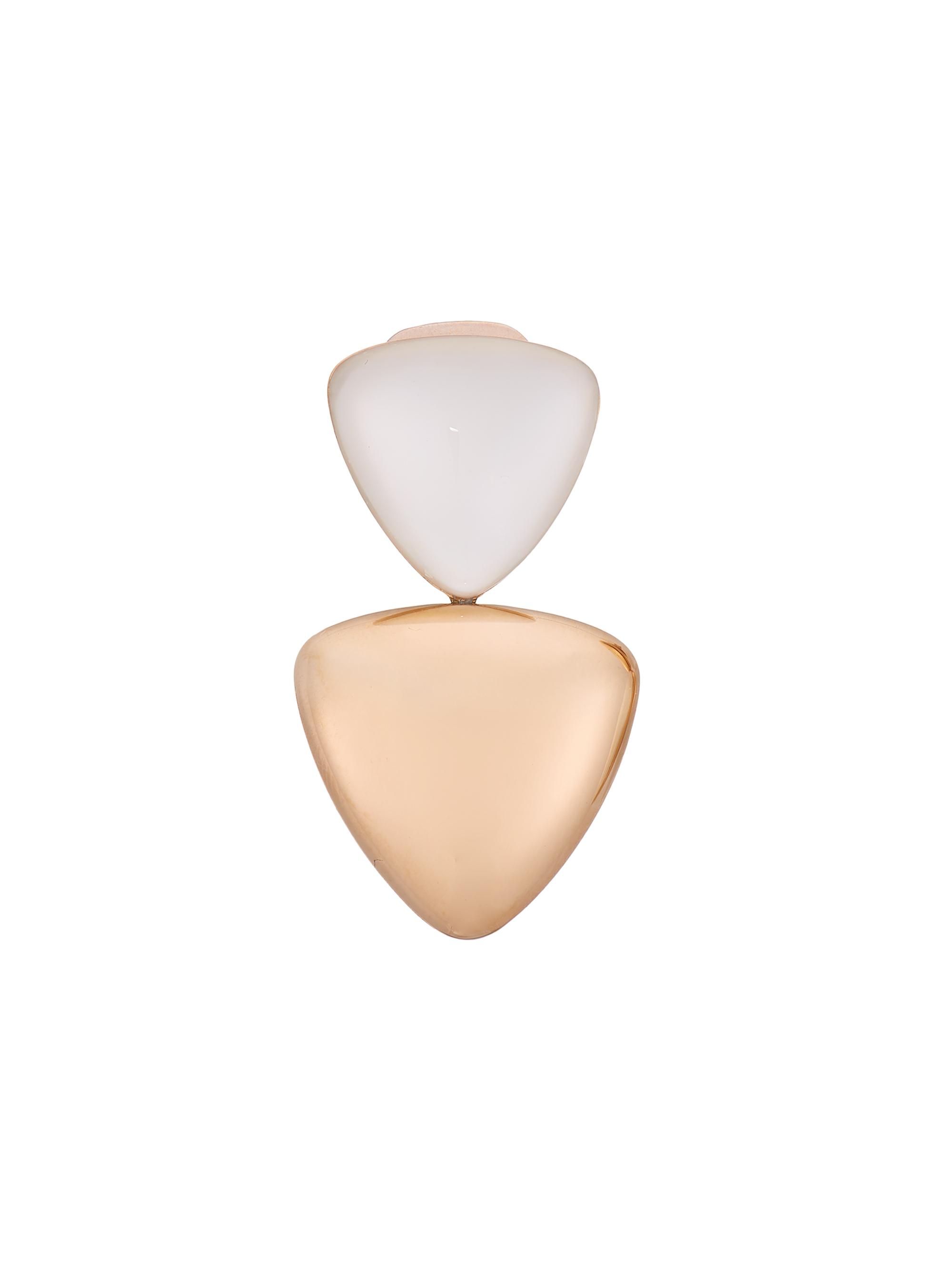 Vhernier Women's Freccia 18K Rose Gold & Mother-Of-Pearl Single Drop Earring - Pink Gold