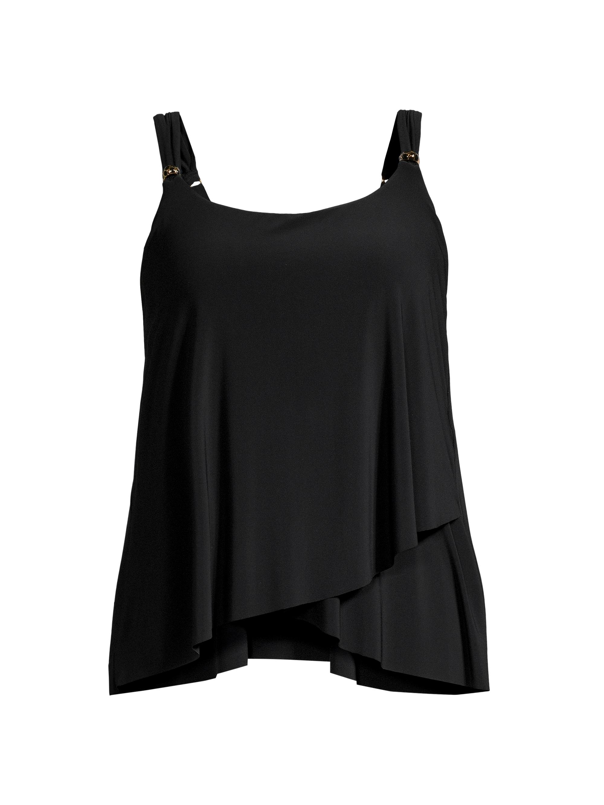 Miraclesuit Swim Women's Plus Razzle Dazzle Tankini Top - Cayenne