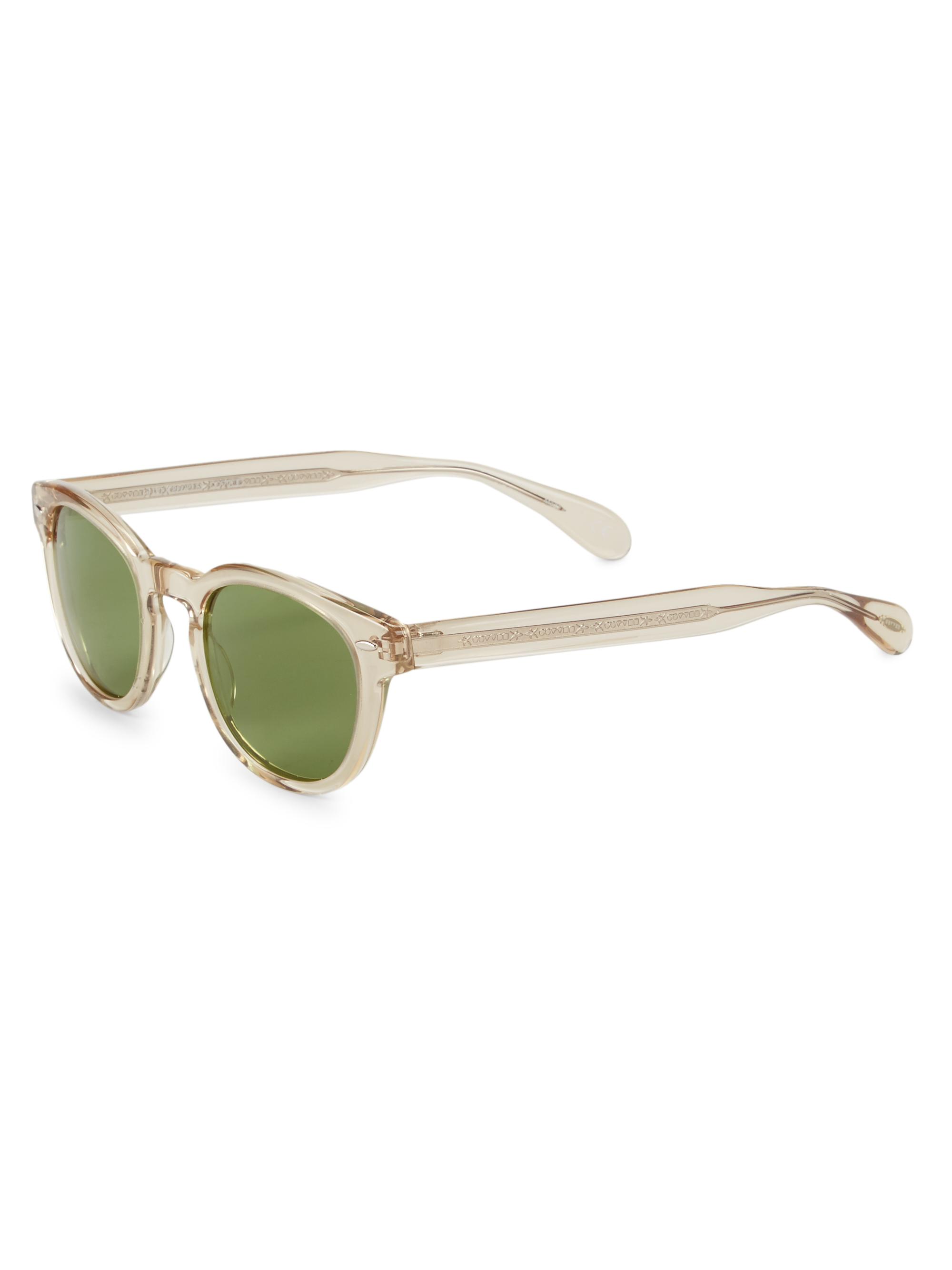 Oliver Peoples Men's Sheldrake 49MM Phantos Sunglasses - Light Beige