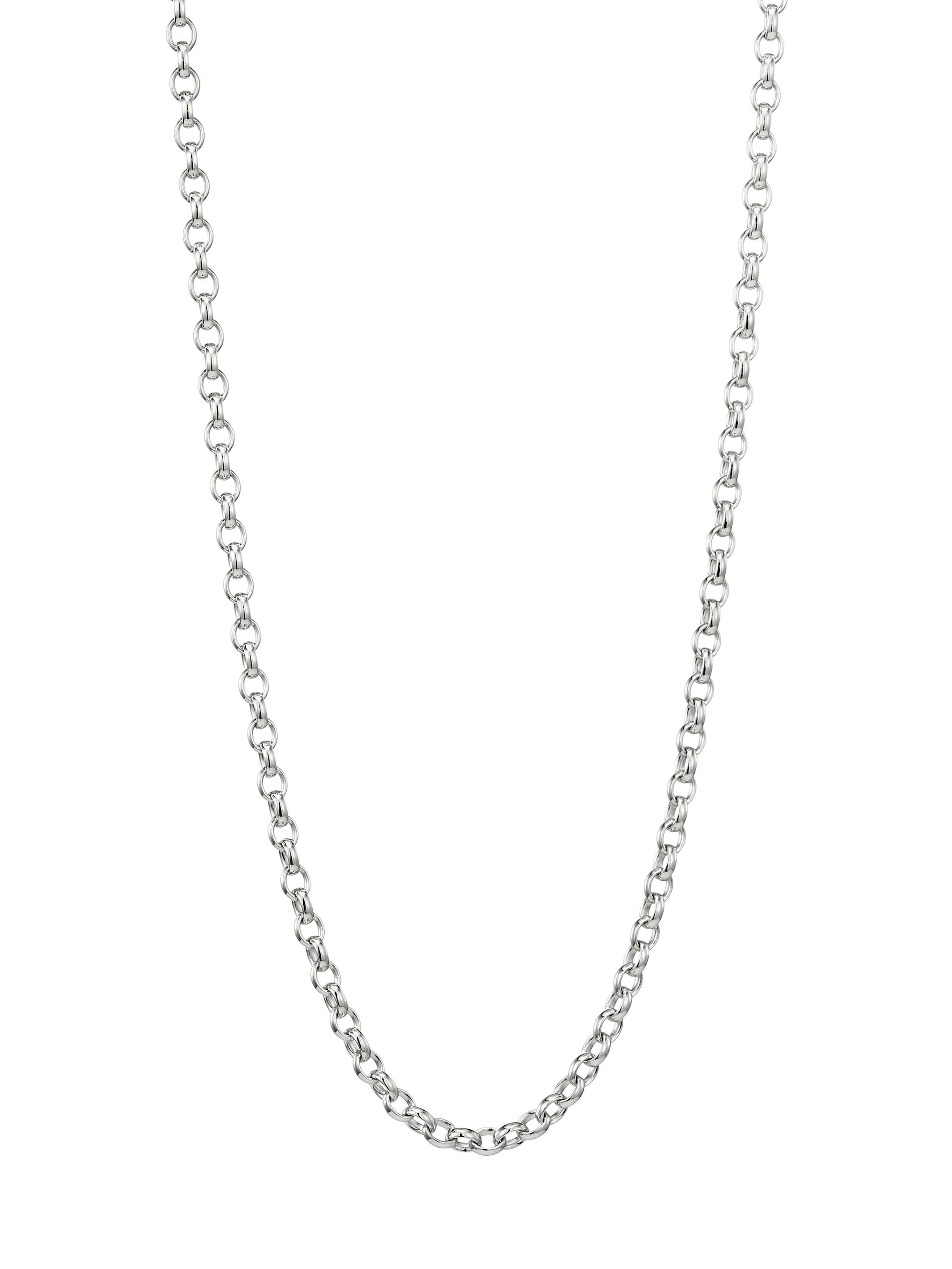 Tamara Comolli Women's 18K White Gold Belcher-Link Long Chain Necklace/35" - White Gold