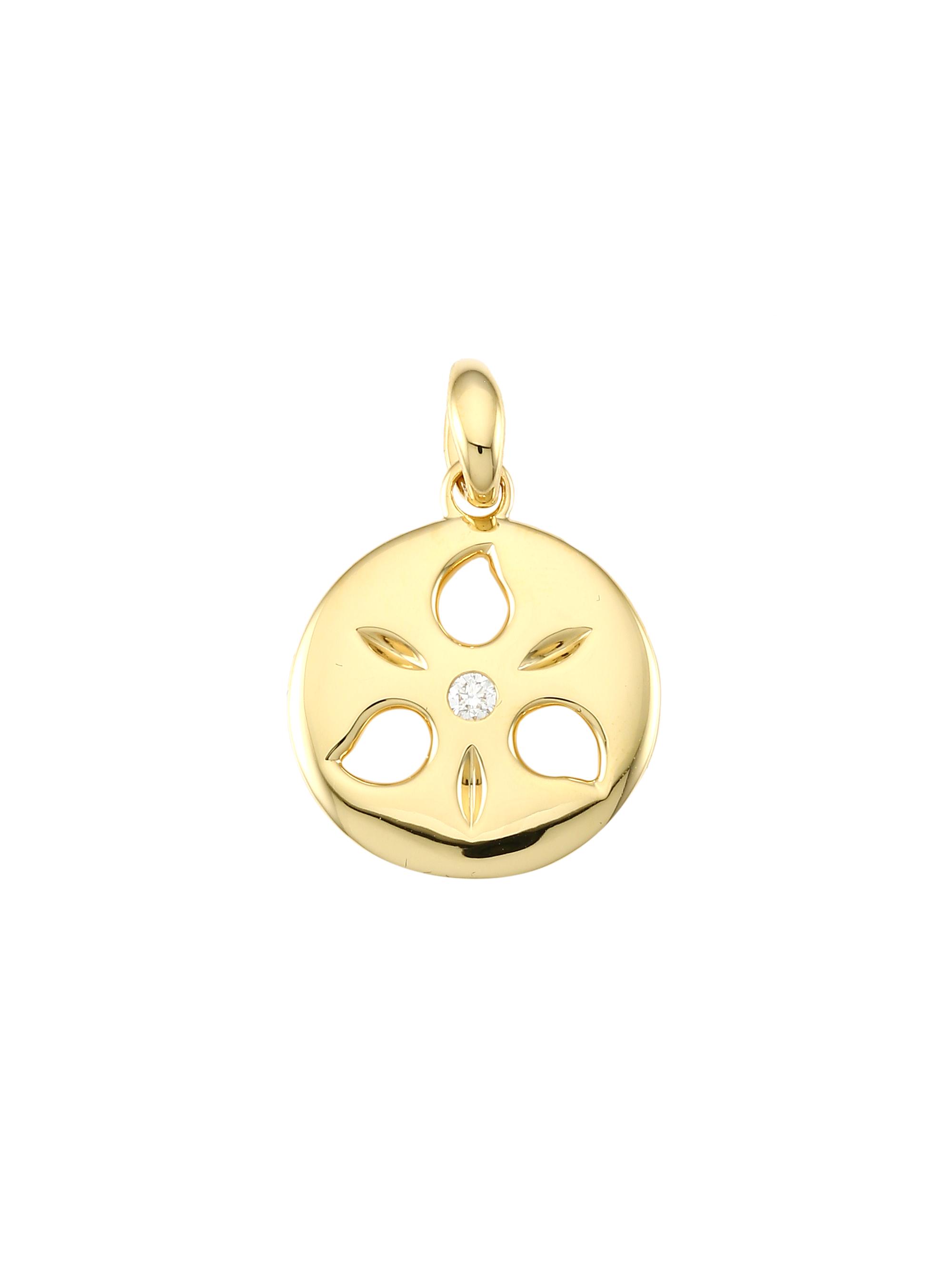 Tamara Comolli Women's 18K Yellow Gold & Diamond  Sand Dollar Pendant - Yellow Gold