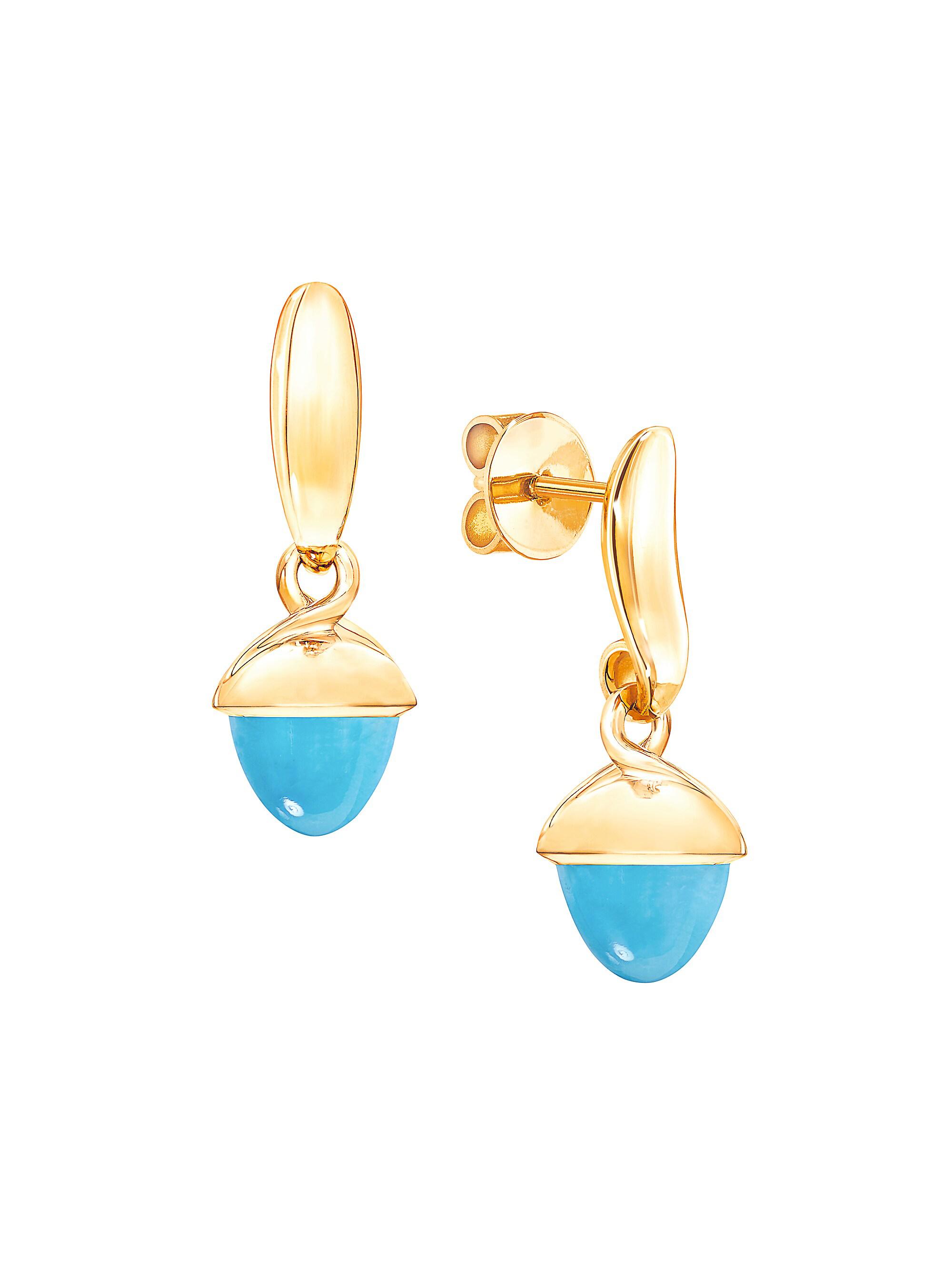 Tamara Comolli Women's Mikado Flamenco 18K Yellow Gold & Turquoise Acorn Earrings - Yellow Gold