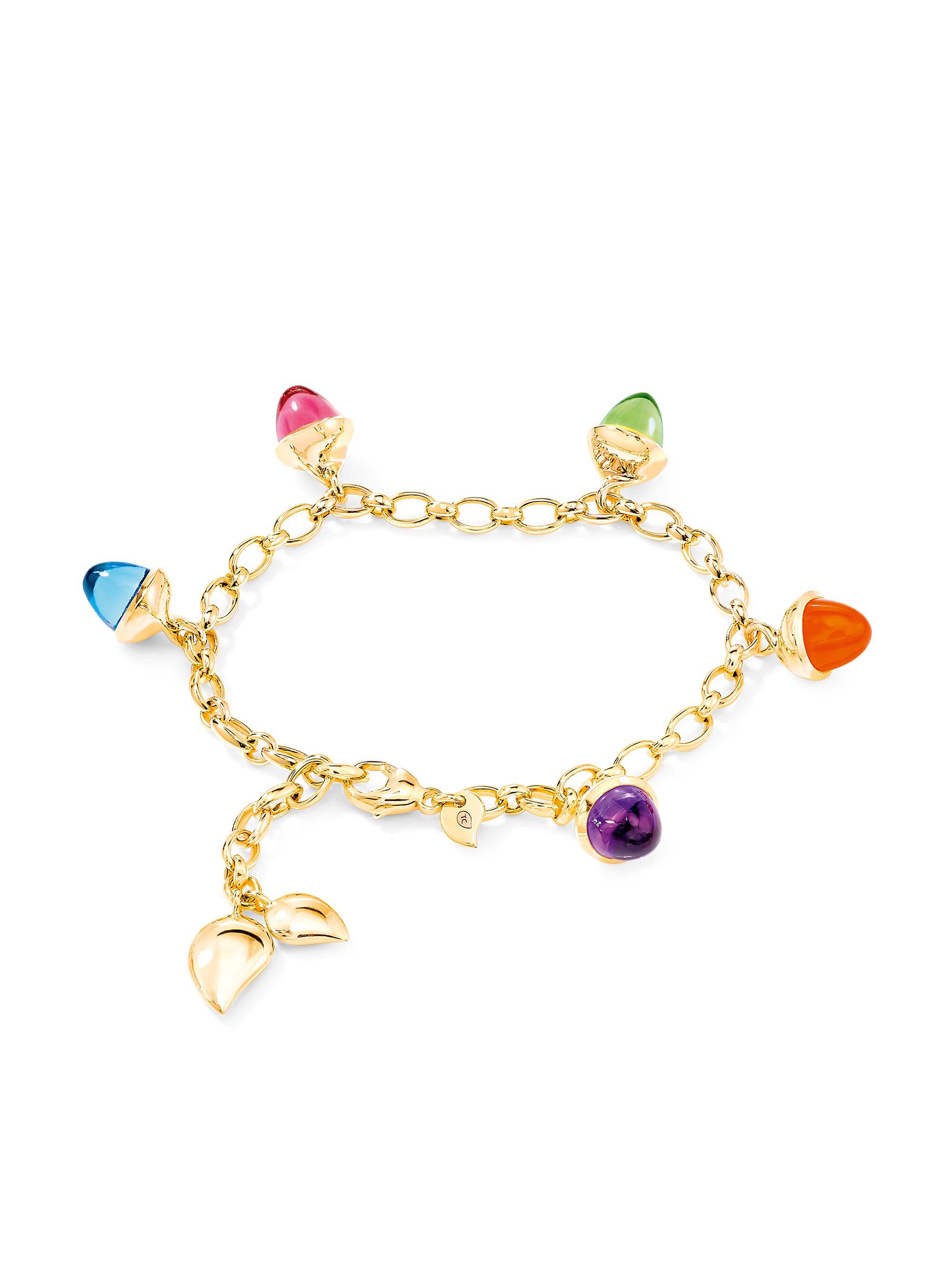 Tamara Comolli Women's Mikado Flamenco Candy 18K Yellow Gold & Multi-Stone Acorn Charm Bracelet - Yellow Gold