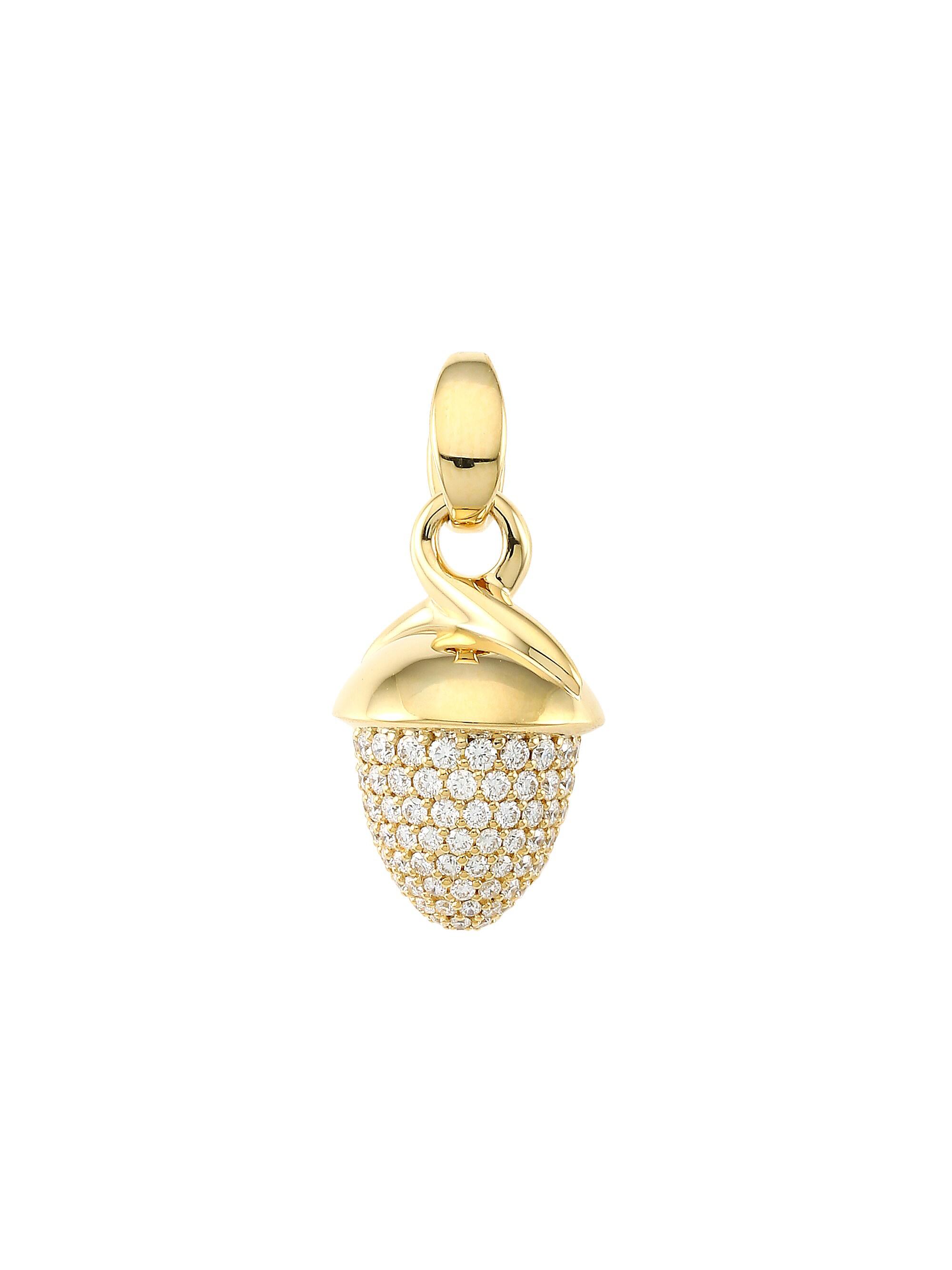 Tamara Comolli Women's Mikado Bouquet 18K Yellow Gold & Diamond Pavé Acorn Pendant - Yellow Gold