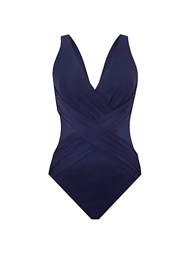 Illusionists Cross-Over One-Piece Swimsuit