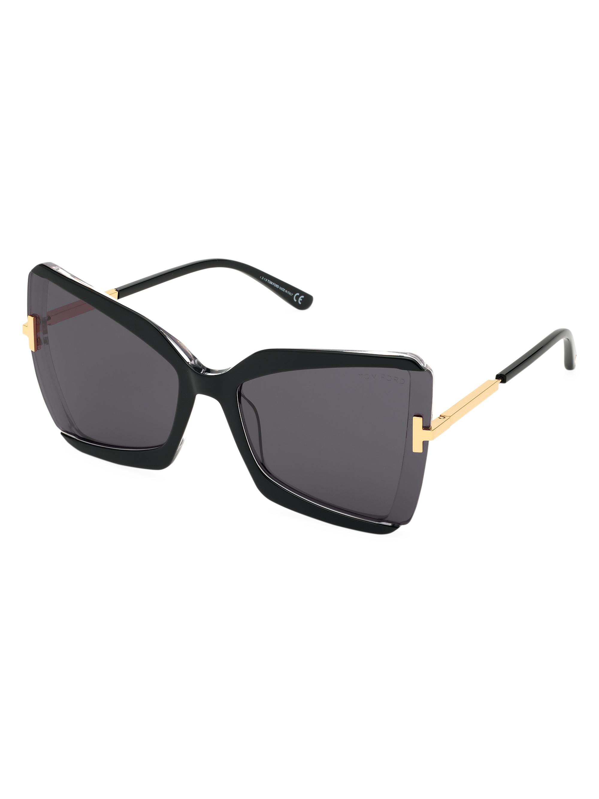 TOM FORD Gia 63MM Butterfly Sunglasses | Saks Fifth Avenue