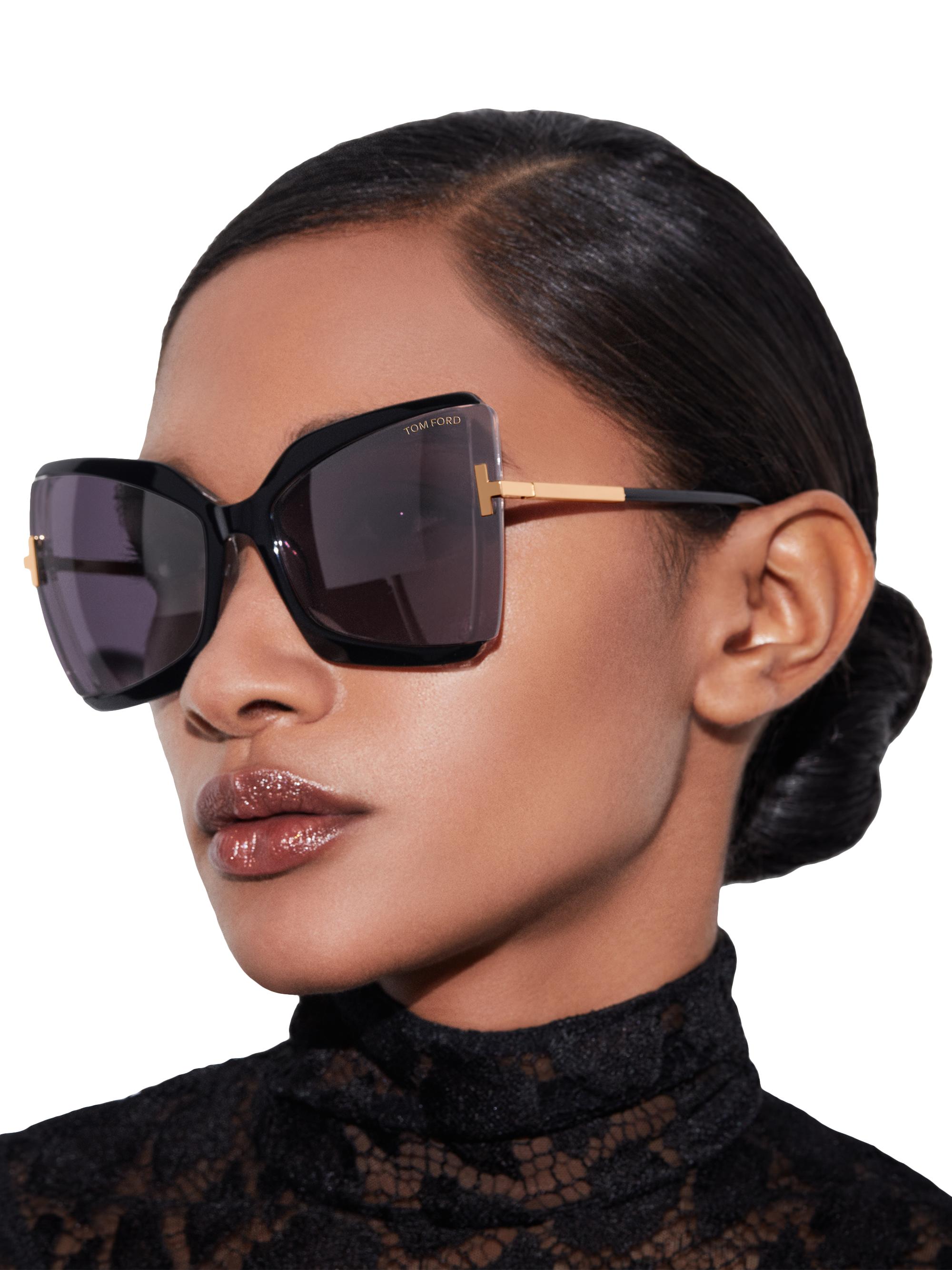 TOM FORD Gia 63MM Butterfly Sunglasses | Saks Fifth Avenue