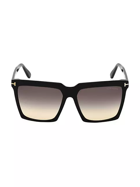 Tom Ford Sabrina Grey Mirror Square Ladies Sunglasses FT0764 20Z 58  889214096432 - Sunglasses, Sabrina - Jomashop