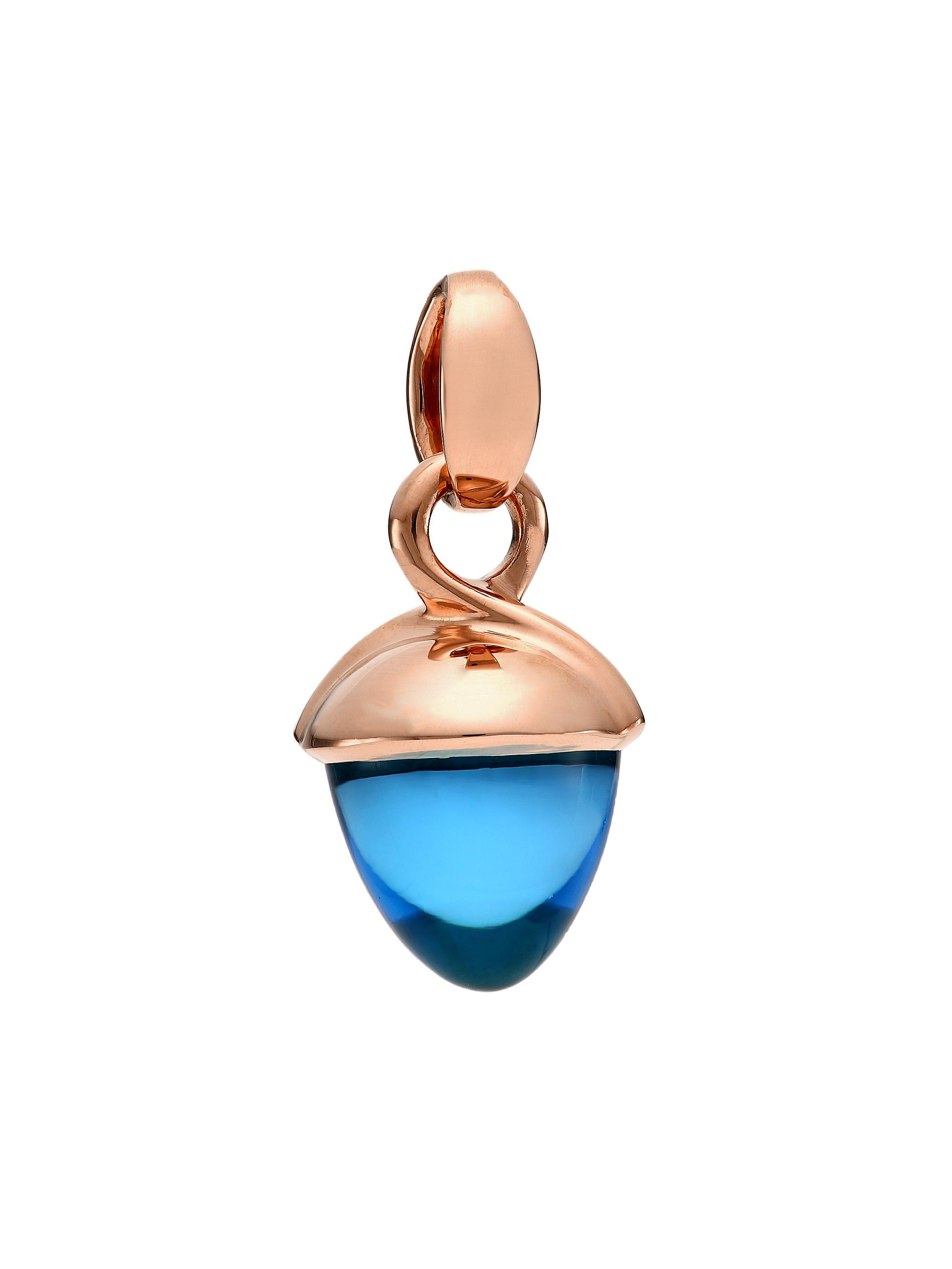 Tamara Comolli India 18K Rose Gold & Mother-Of-Pearl Leaf Pendant