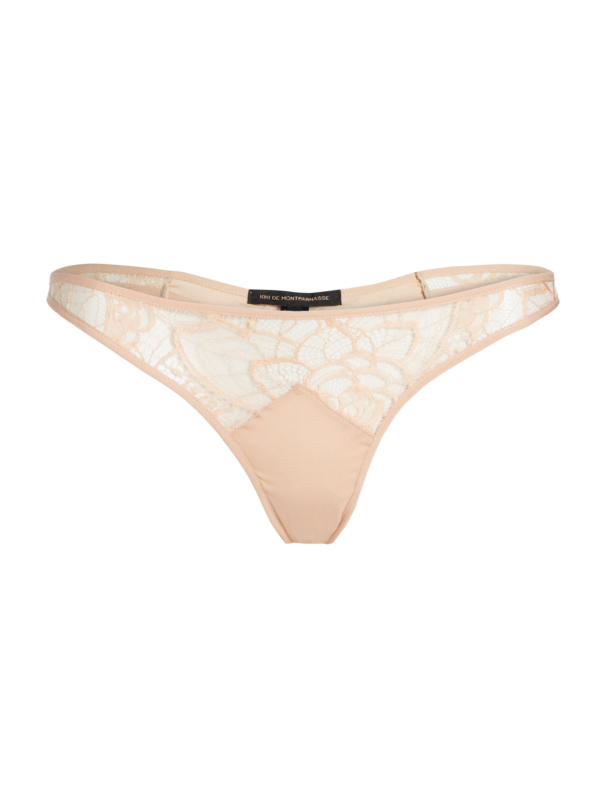 Kiki de Montparnasse Women's Coquette Lace Thong - Blush
