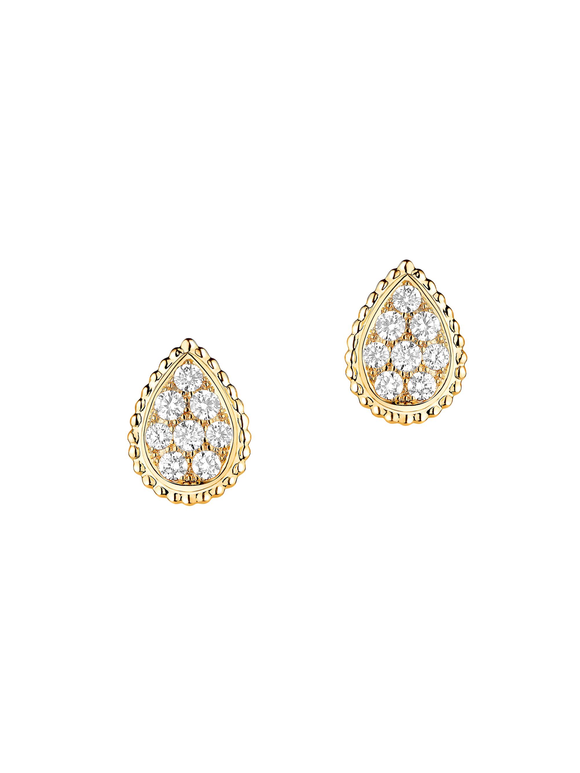 Boucheron Women's Serpent Bohème 18K Yellow Gold & 0.65 TCW Diamond Stud Earrings - Yellow Gold