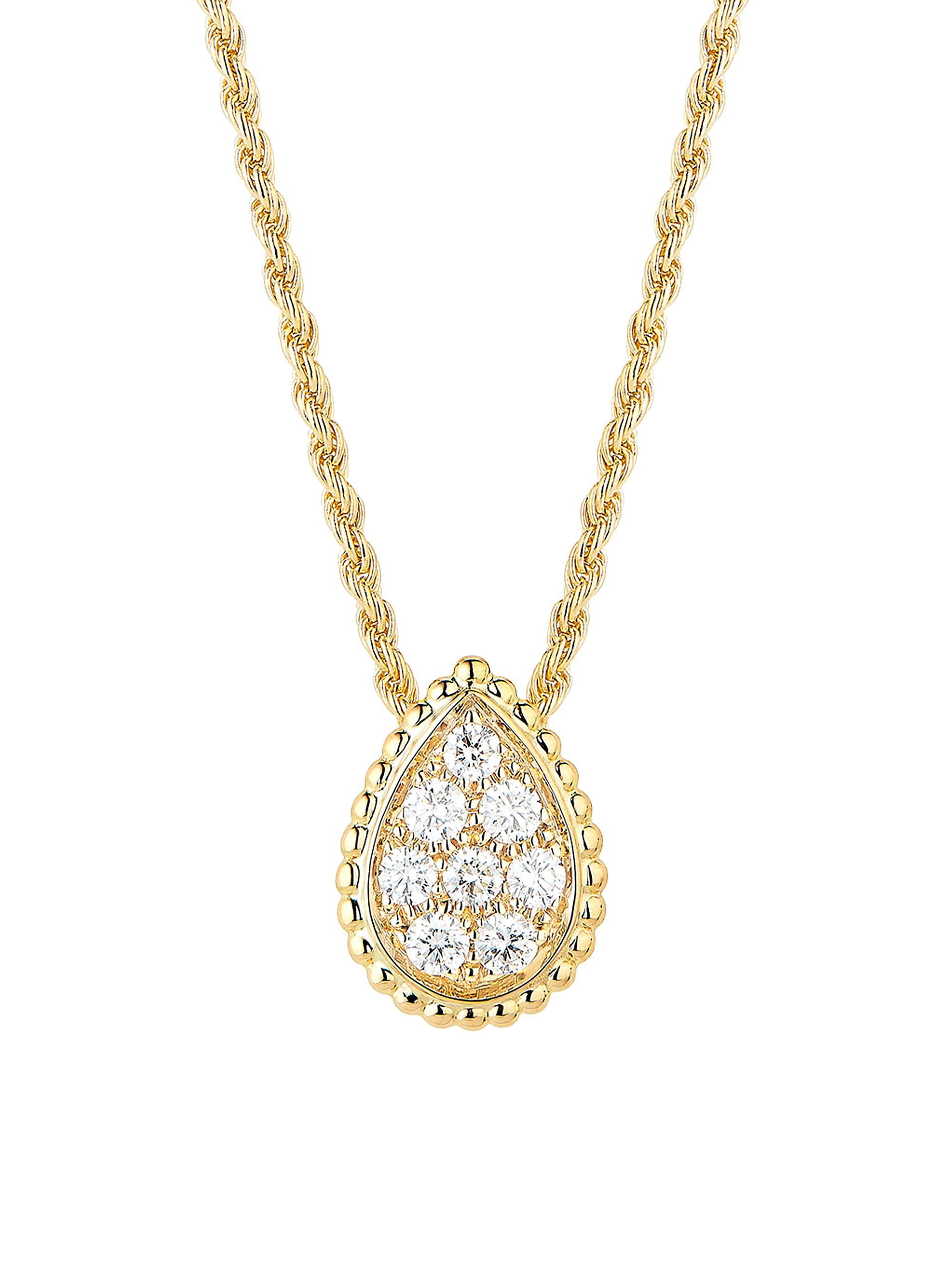 Boucheron Women's Serpent Bohème 18K Yellow Gold & 0.32 TCW Diamond Pendant Necklace - Diamond Yellow Gold
