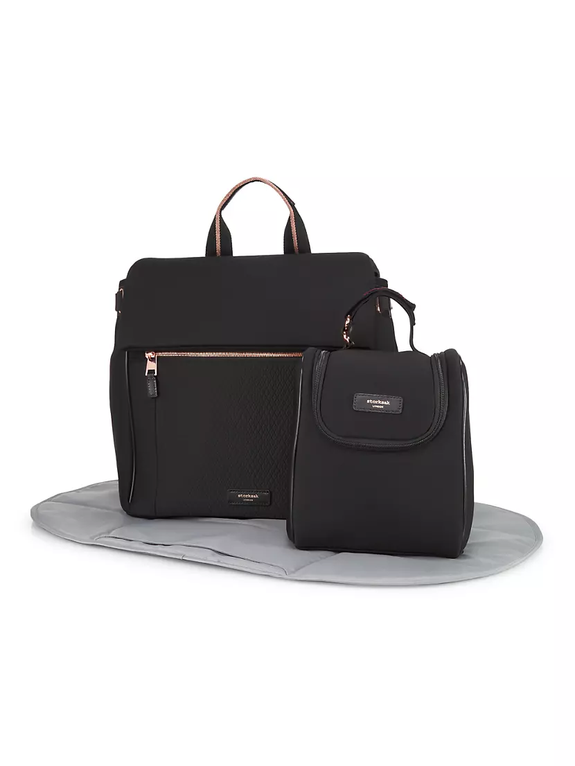 Authentic Prada Tessuto baby diaper bag, black, it’s also an amazing  carry-on!