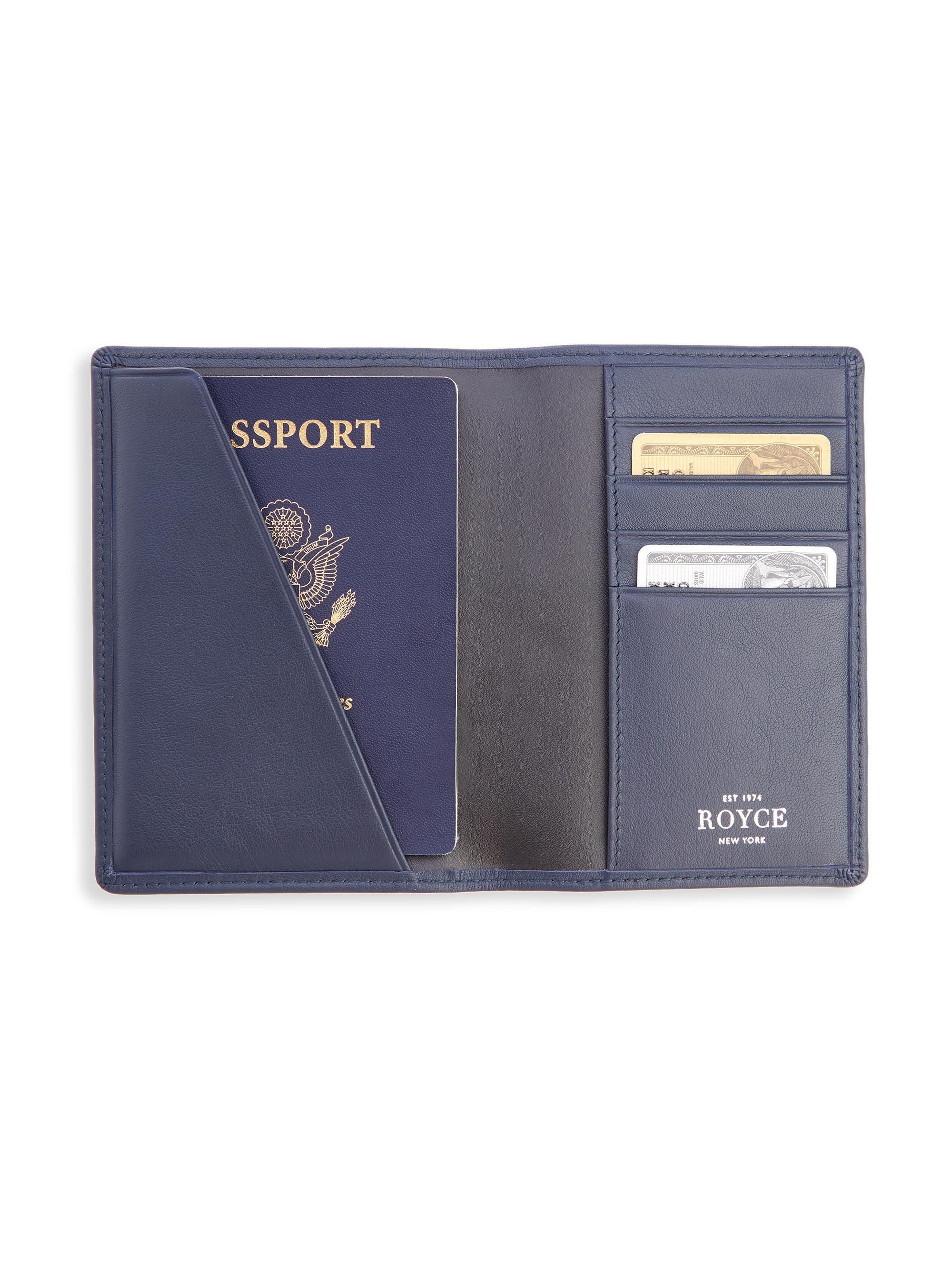 ROYCE New York ​RFID-Blocking Leather Passport Case | Saks Fifth