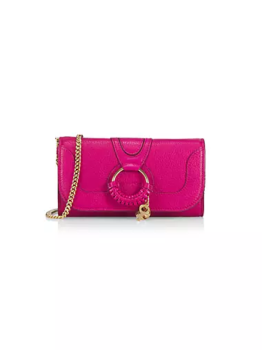 CHLOE Pale Pink Large Round Clutch Wallet Purse MakeUp Bag Pouch