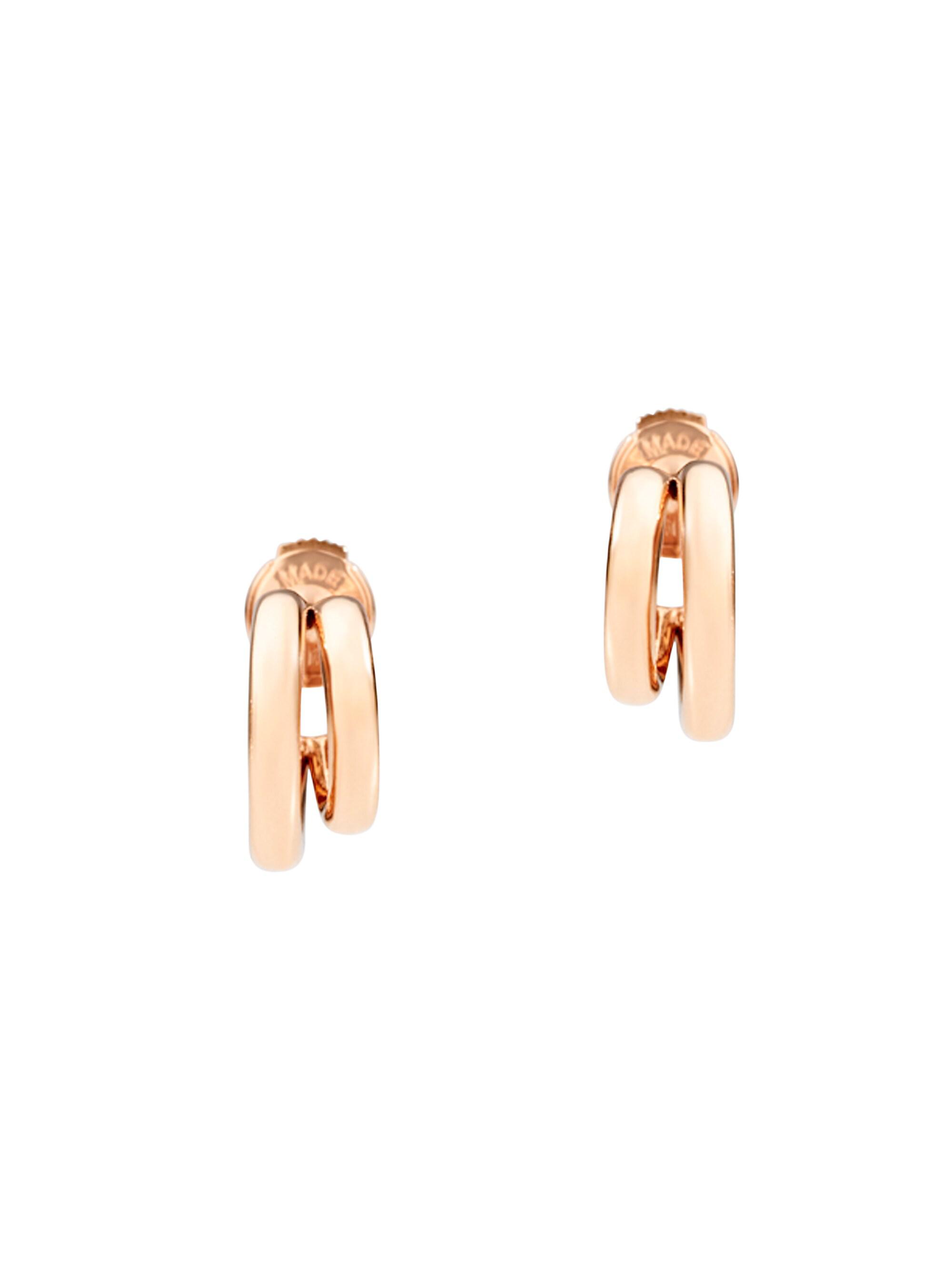 Pomellato Women's Iconica 18K Rose Gold Double-Hoop Earrings - Rose Gold