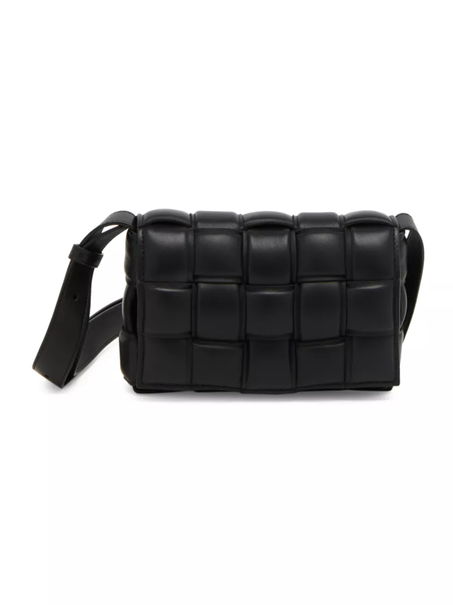 Shop Bottega Veneta The Cassette Padded Leather Crossbody Shop Bottega Veneta The Cassette Padded Leather Crossbody