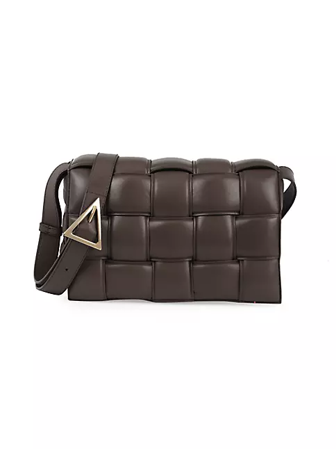 Bottega Veneta - Cassette Mini Intrecciato-leather Cross-body Bag - Womens - Black