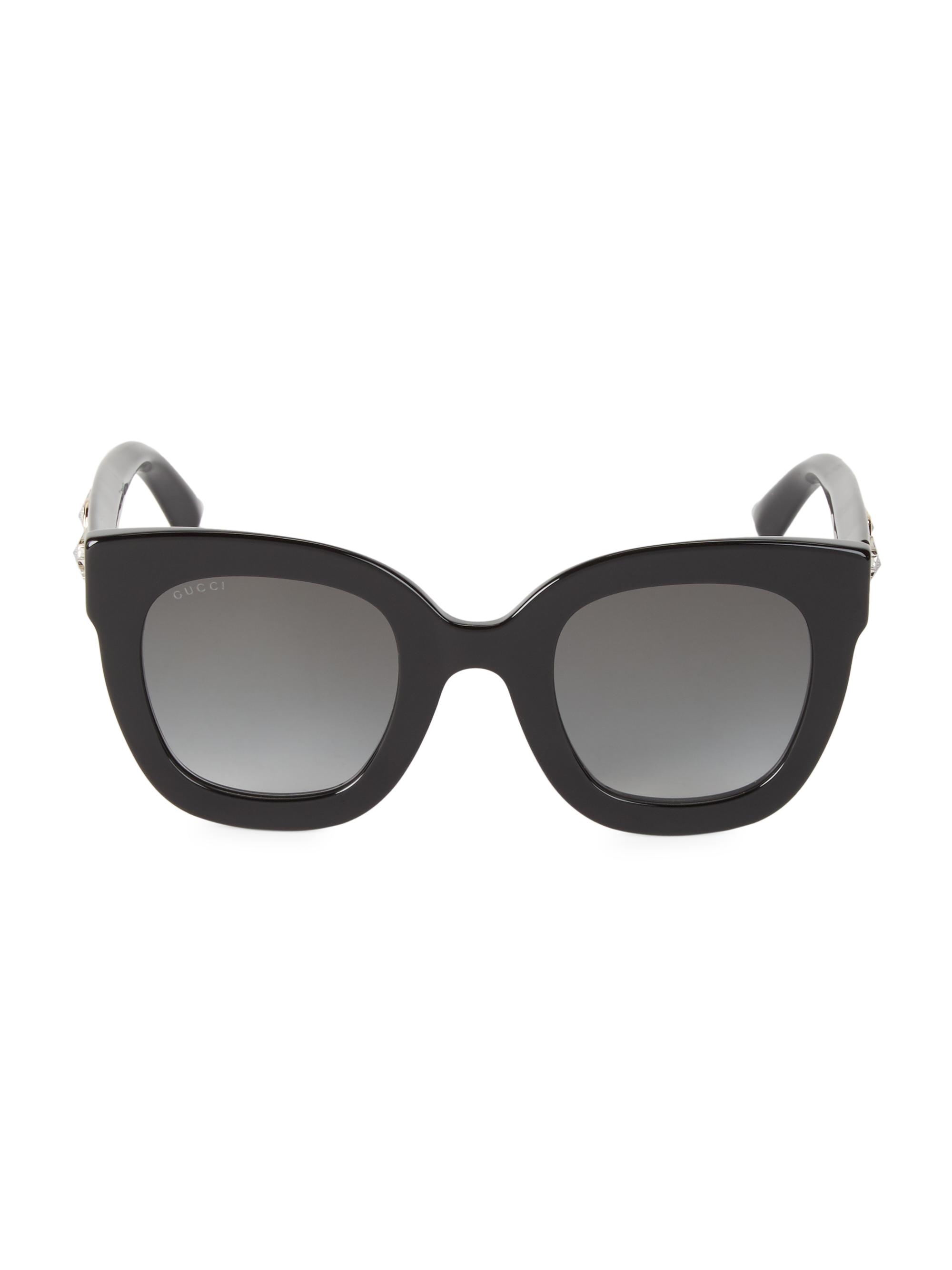 Gucci Women's 49MM Square Sunglasses - Black