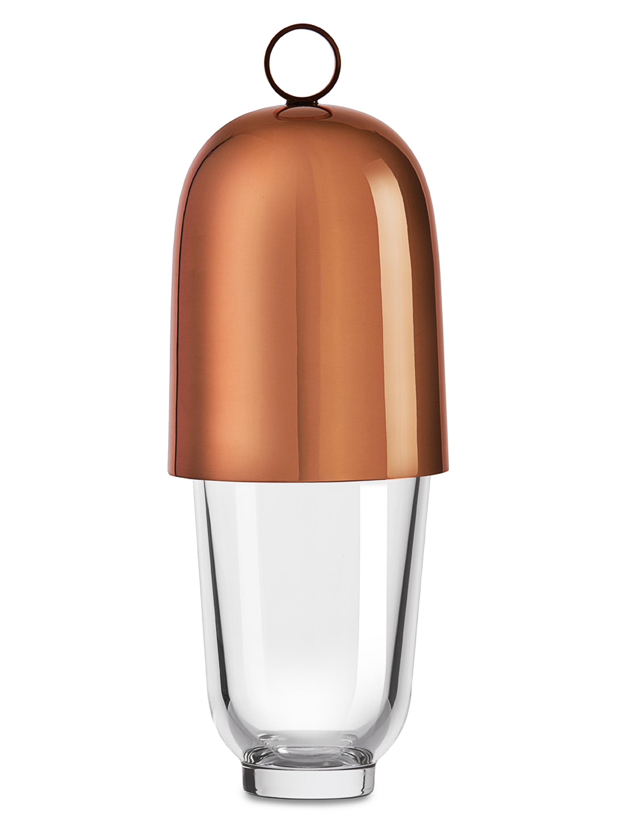 Nude Glass Hepburn Copper Cover Shaker