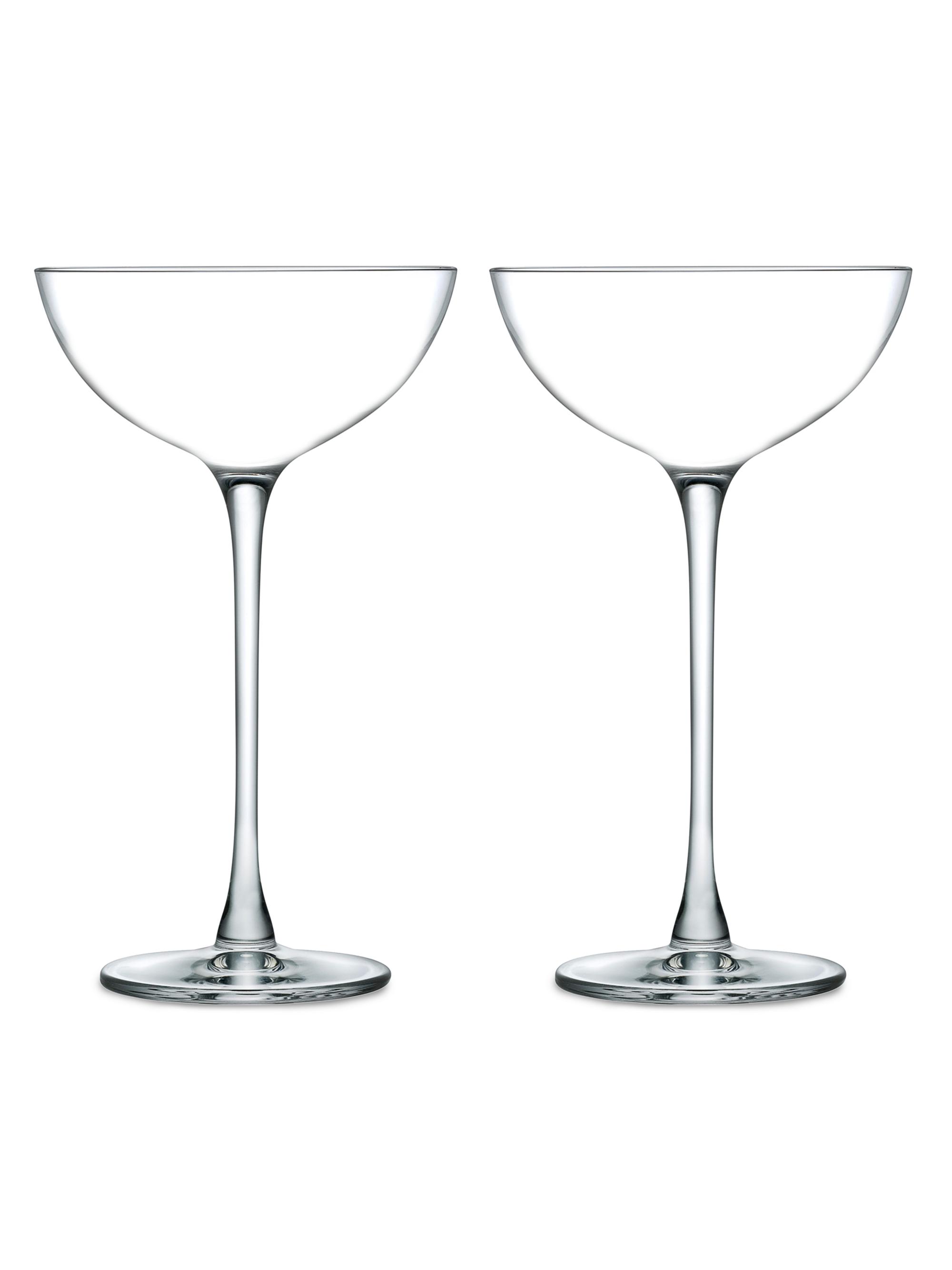 Nude Glass Hepburn Set Of 2 Coupe Glasses
