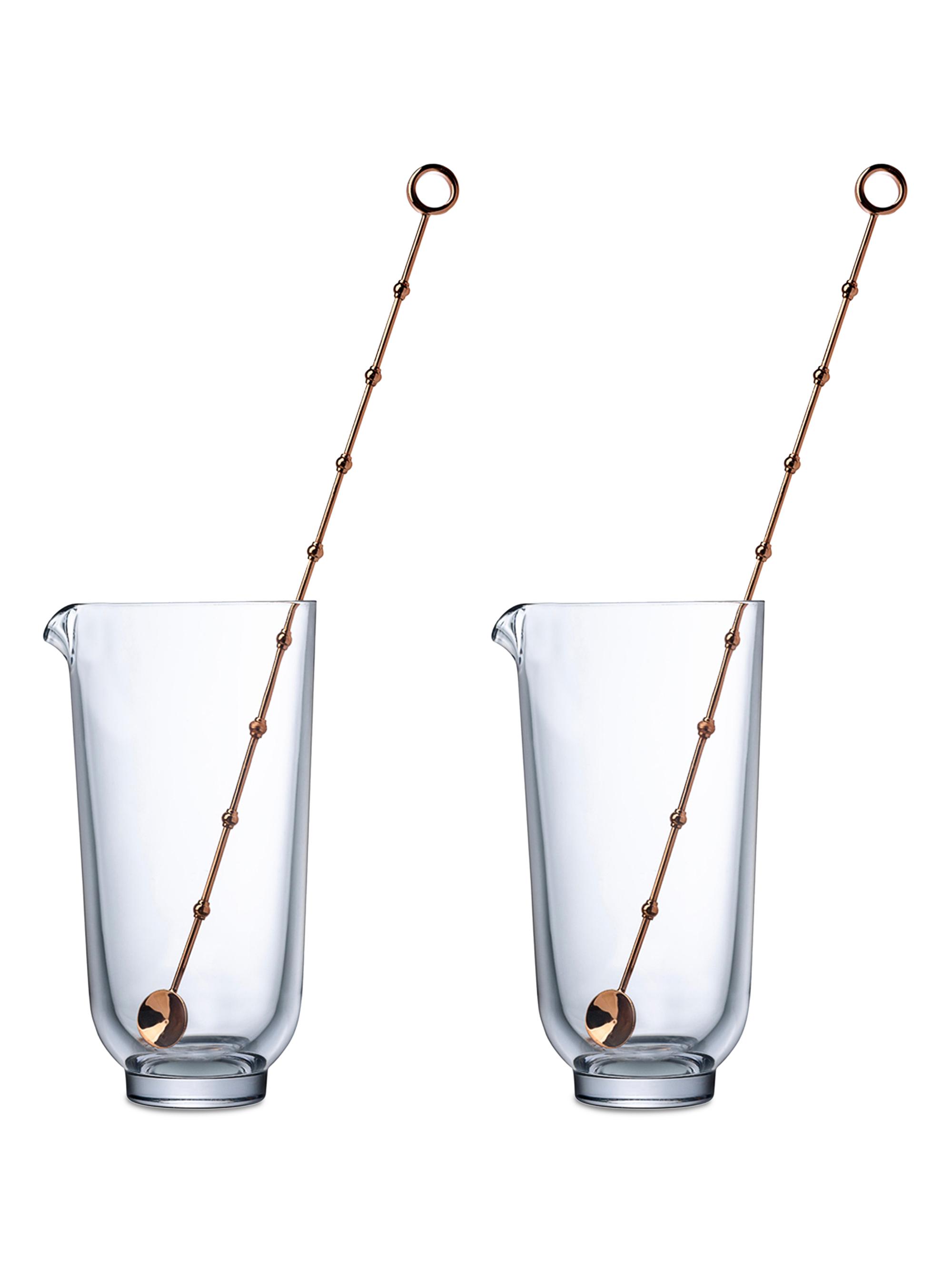 Nude Glass Hepburn 2-Piece Mixing Glass & Stirrer Set