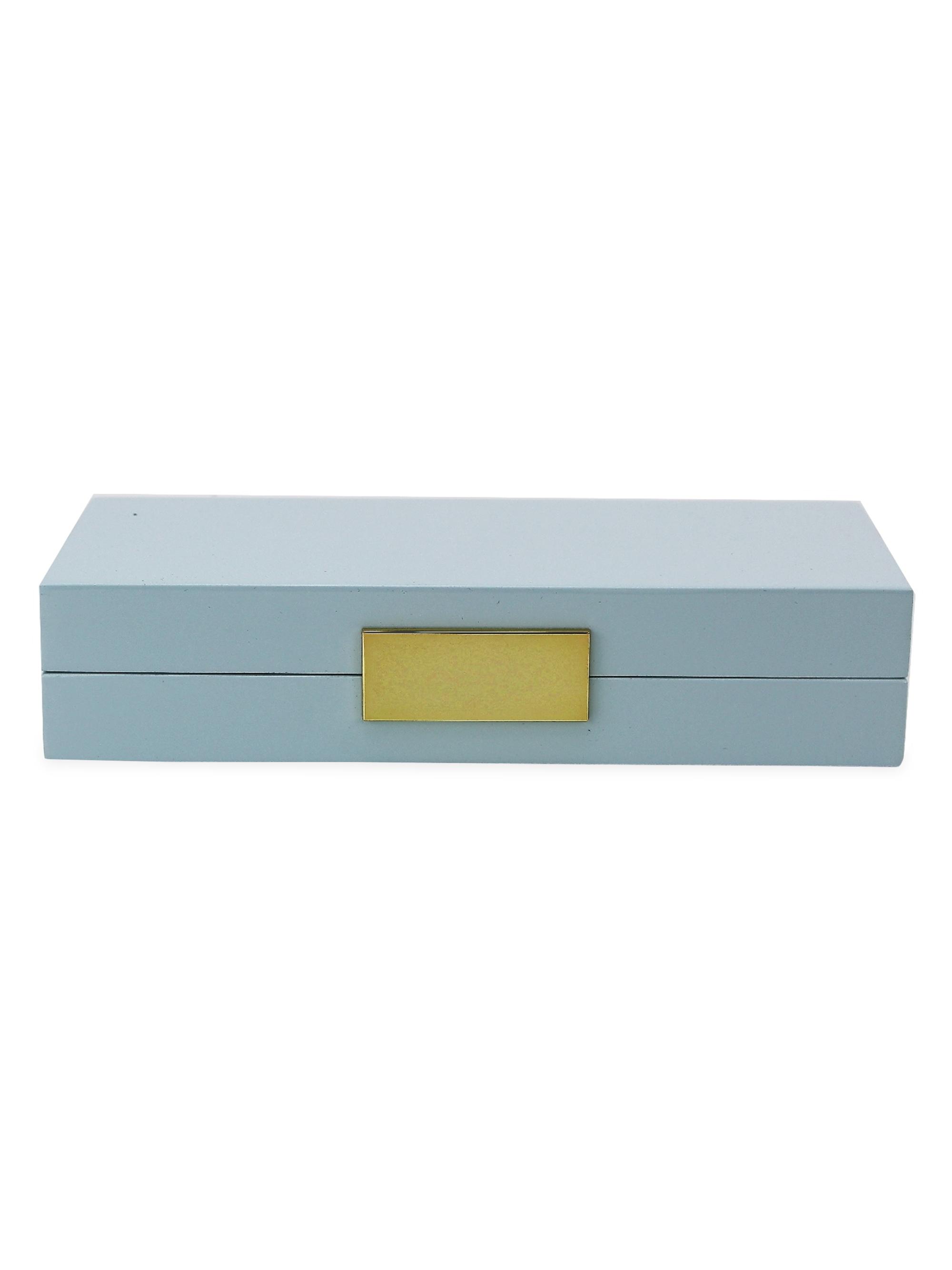 Addison Ross Chiffon Lacquer Jewelry Box - Powder Blue