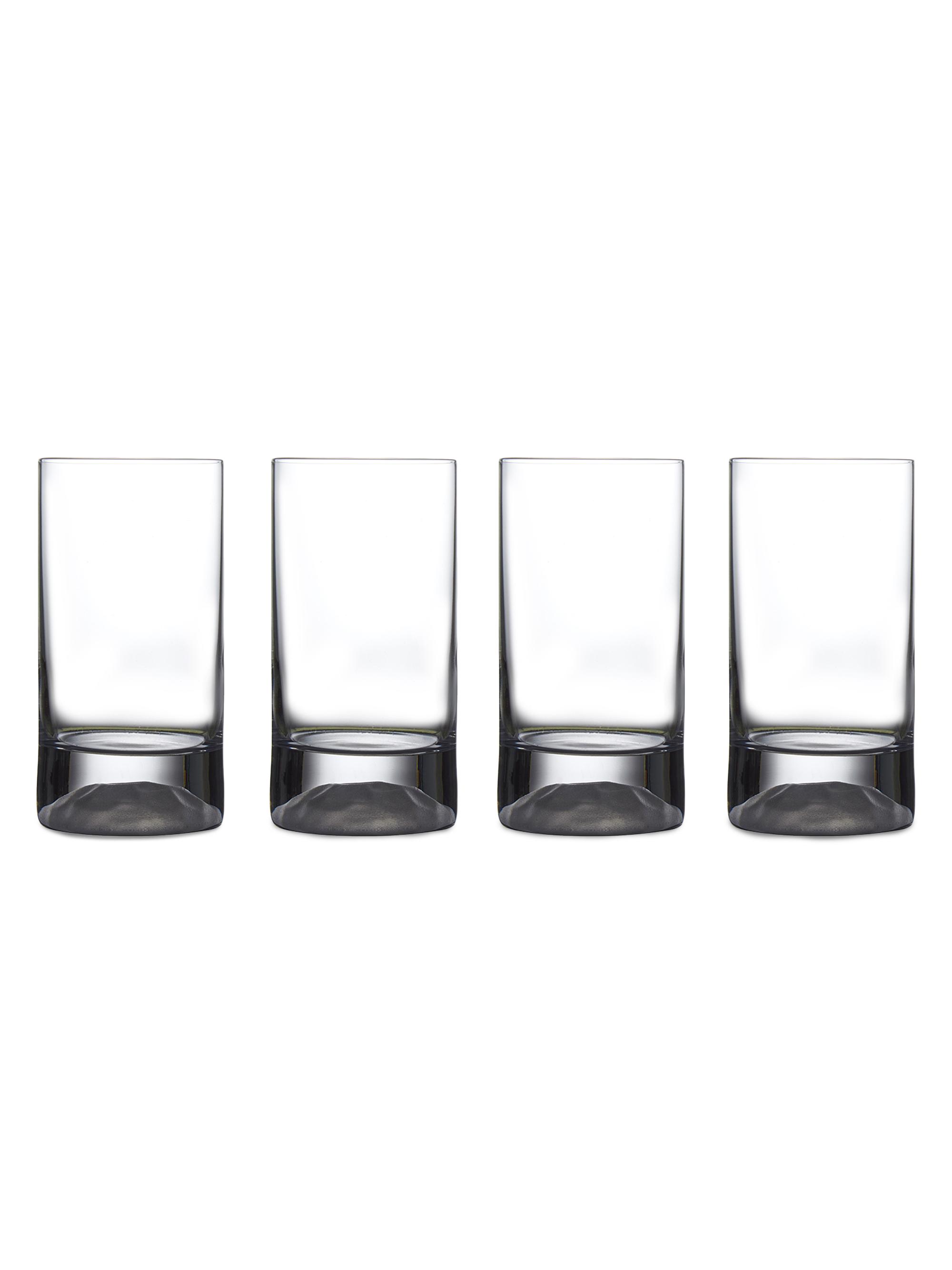 Nude Glass Club Ice 4-Piece Highball Glass Set