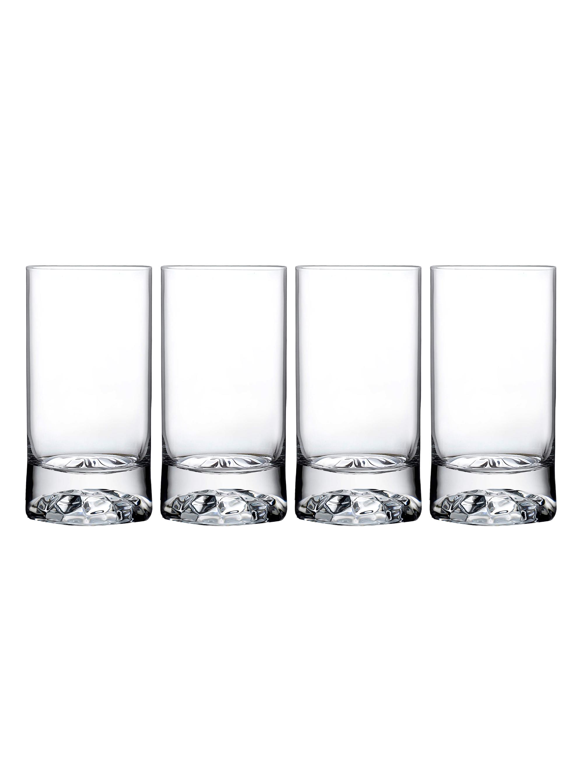 Nude Glass Club 4-Piece High Ball Glass Set