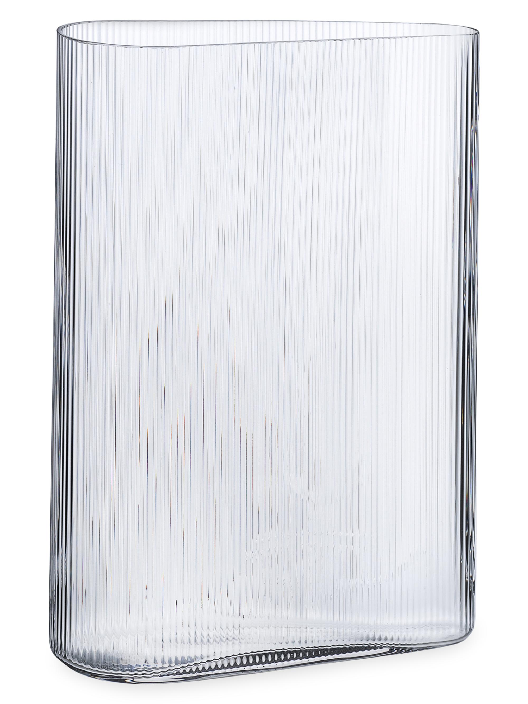 Nude Glass Mist Clear Tall Vase - Clear