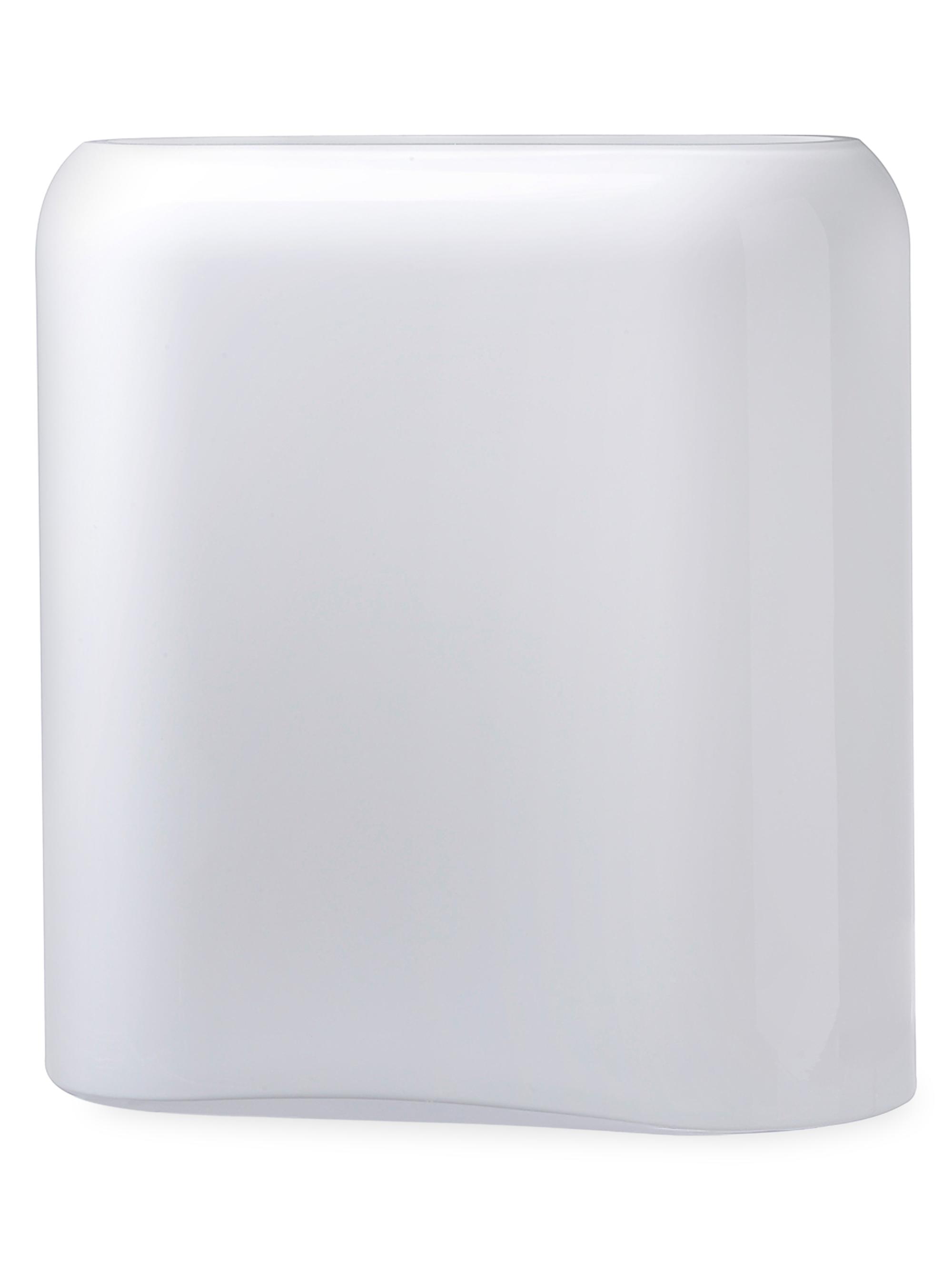 Nude Glass Layers Medium Opal White Vase - Opal White